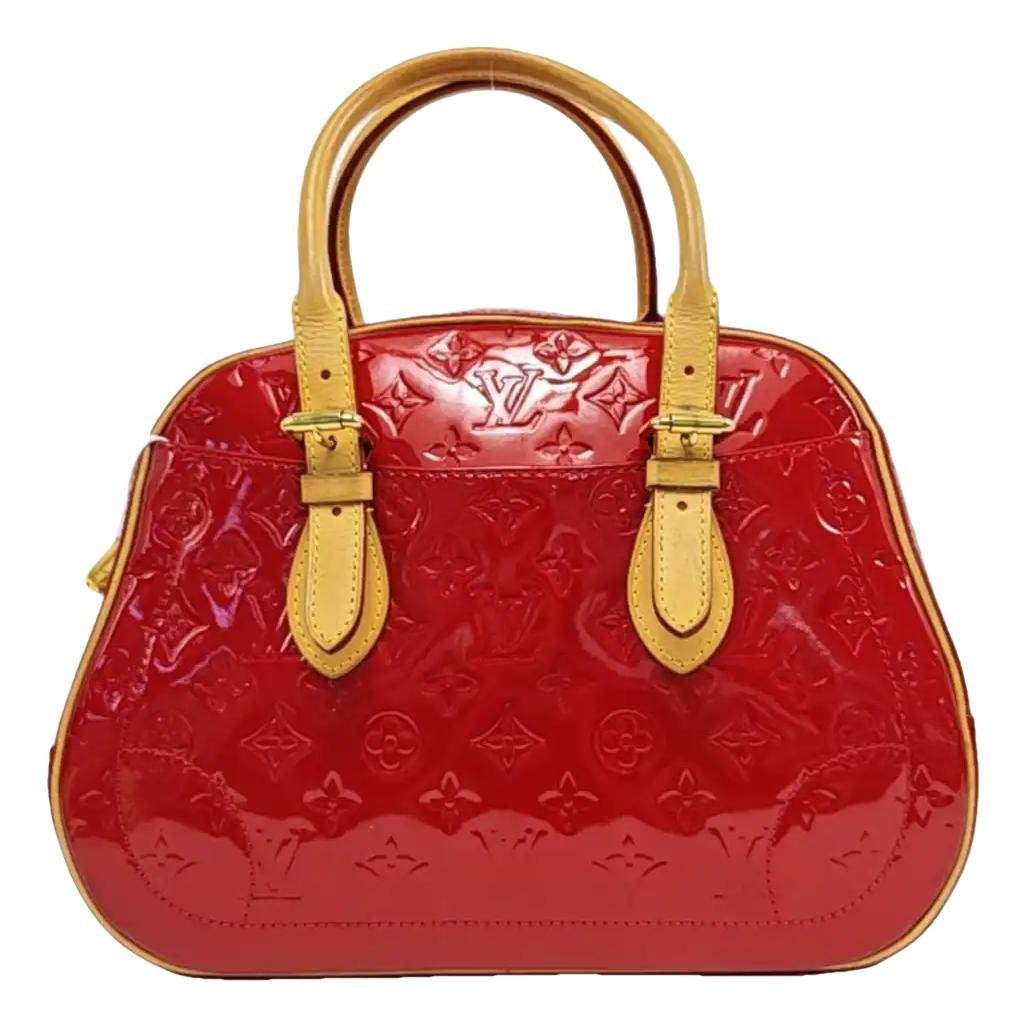 Patent leather handbag