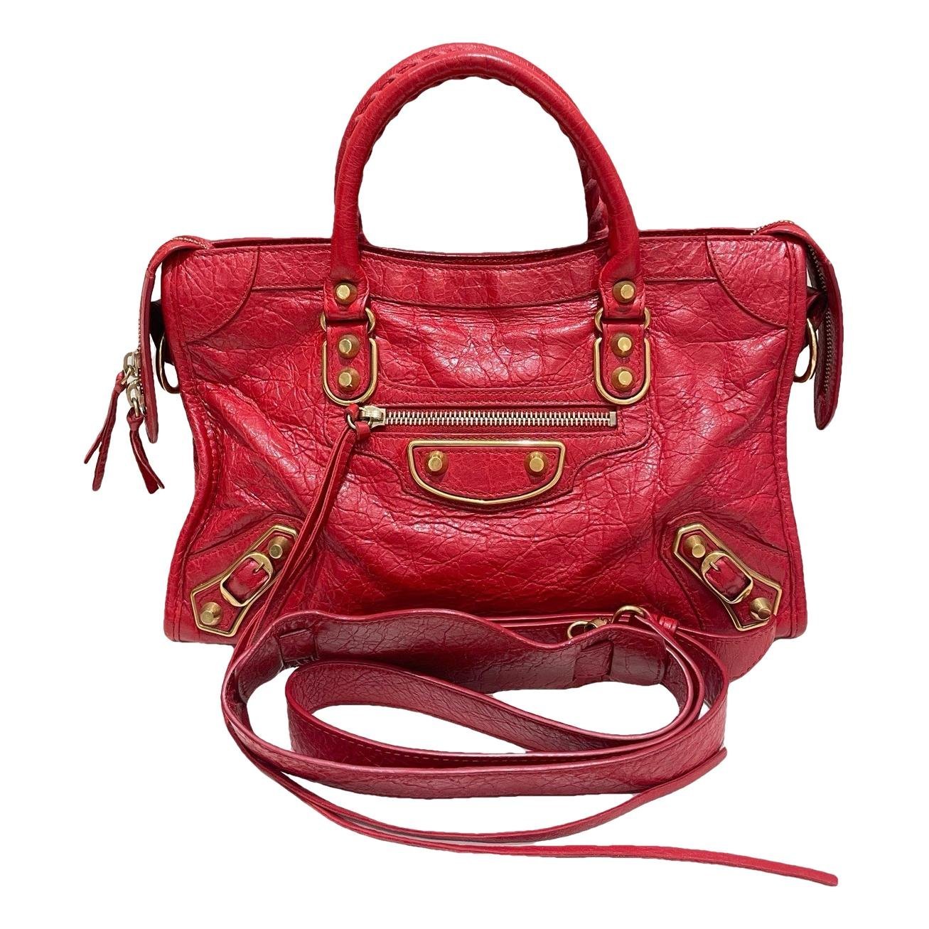 City leather bag