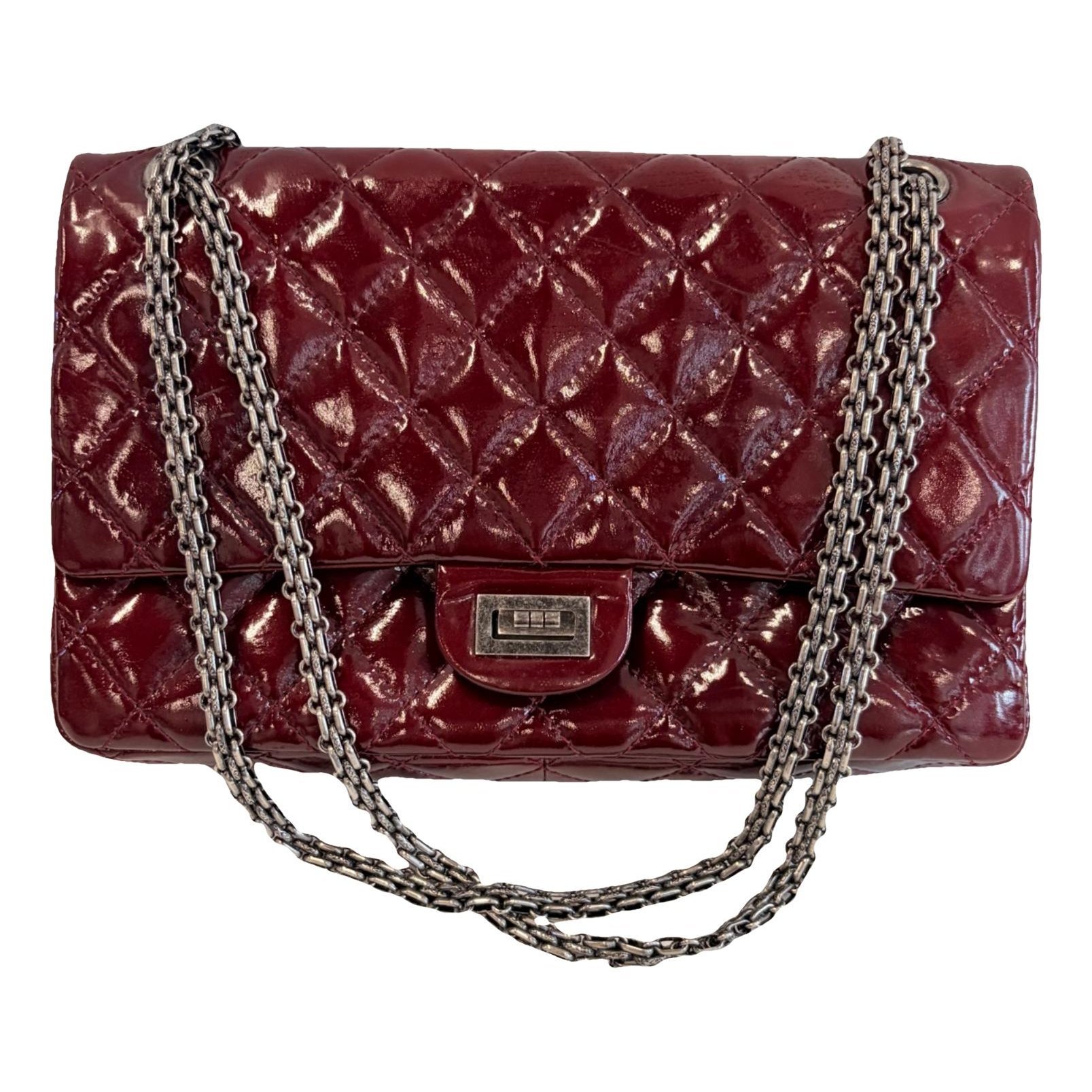2.55 patent leather handbag