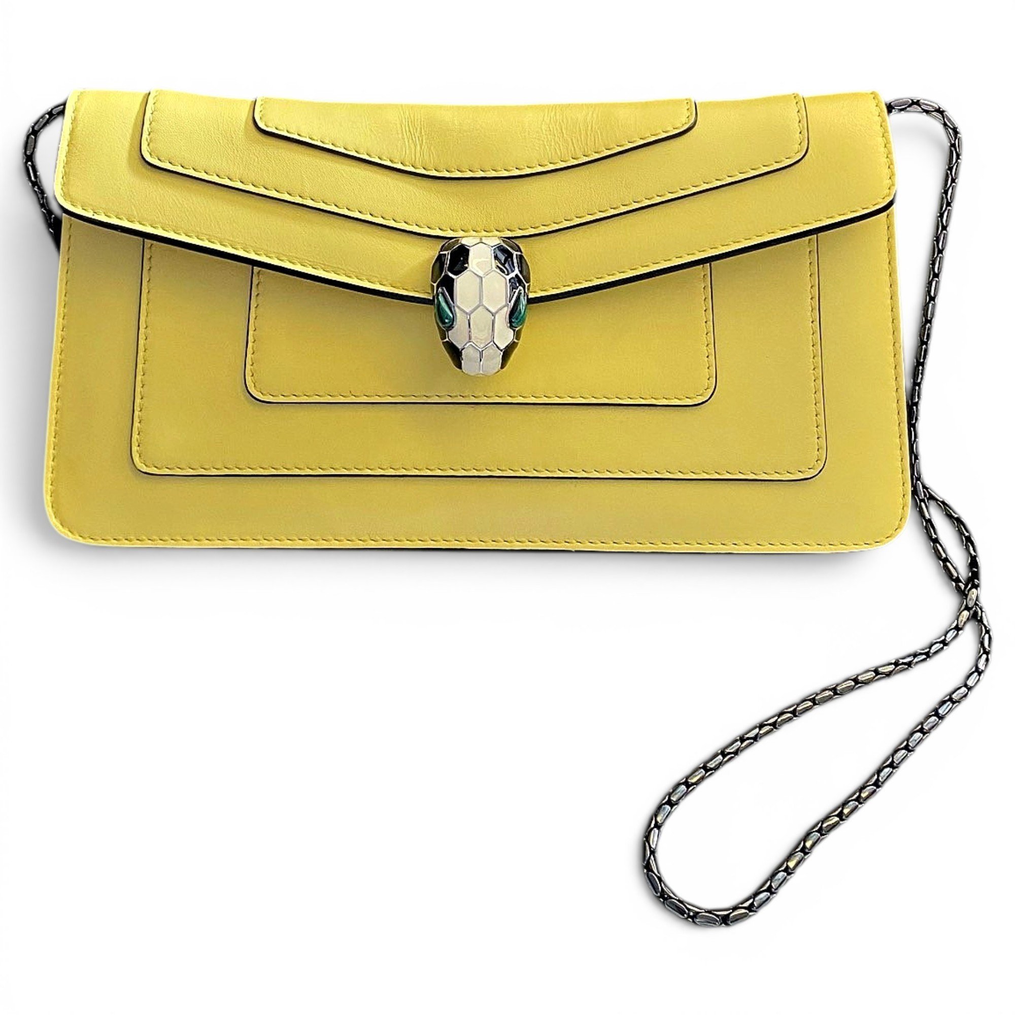 Serpenti leather handbag