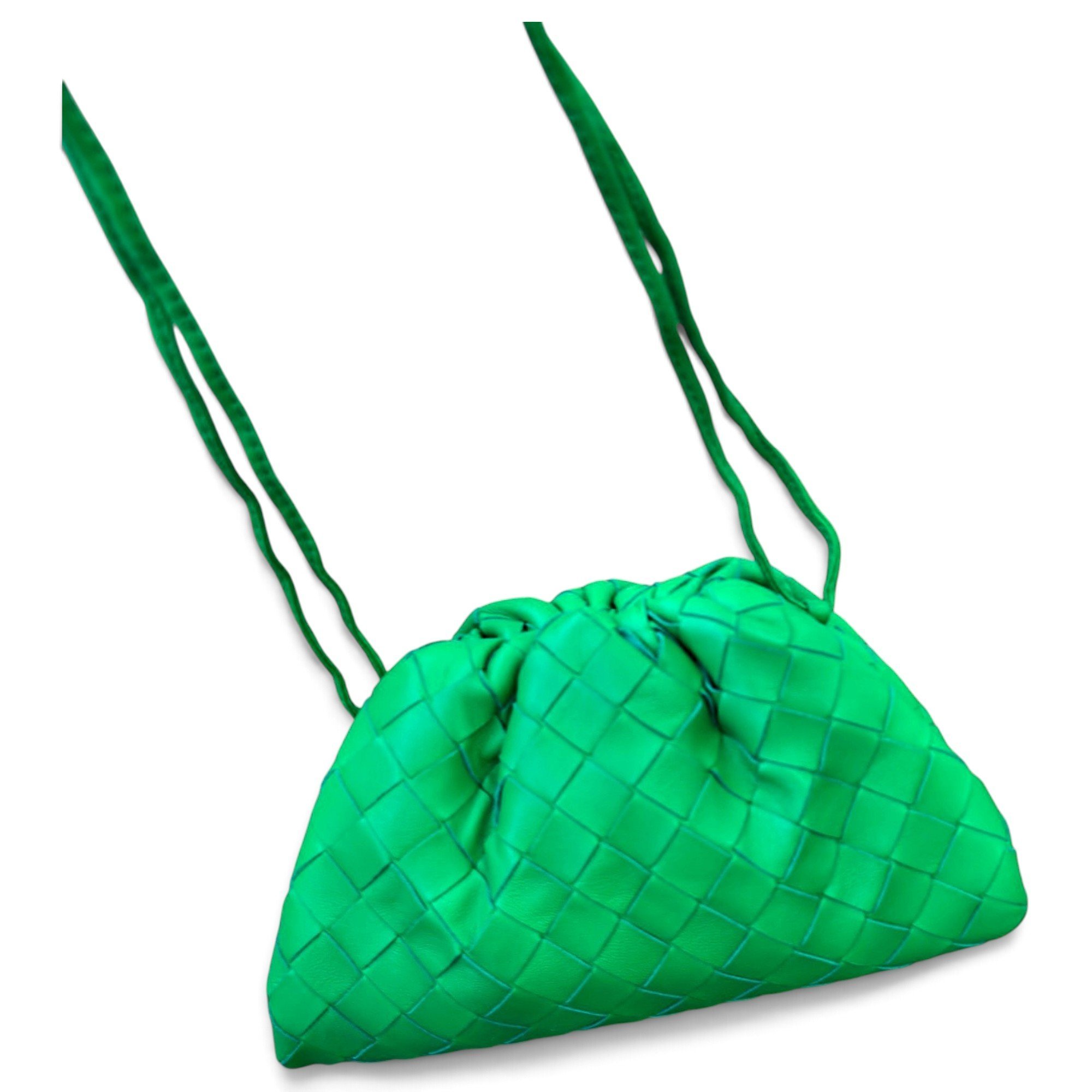 Pouch leather crossbody bag