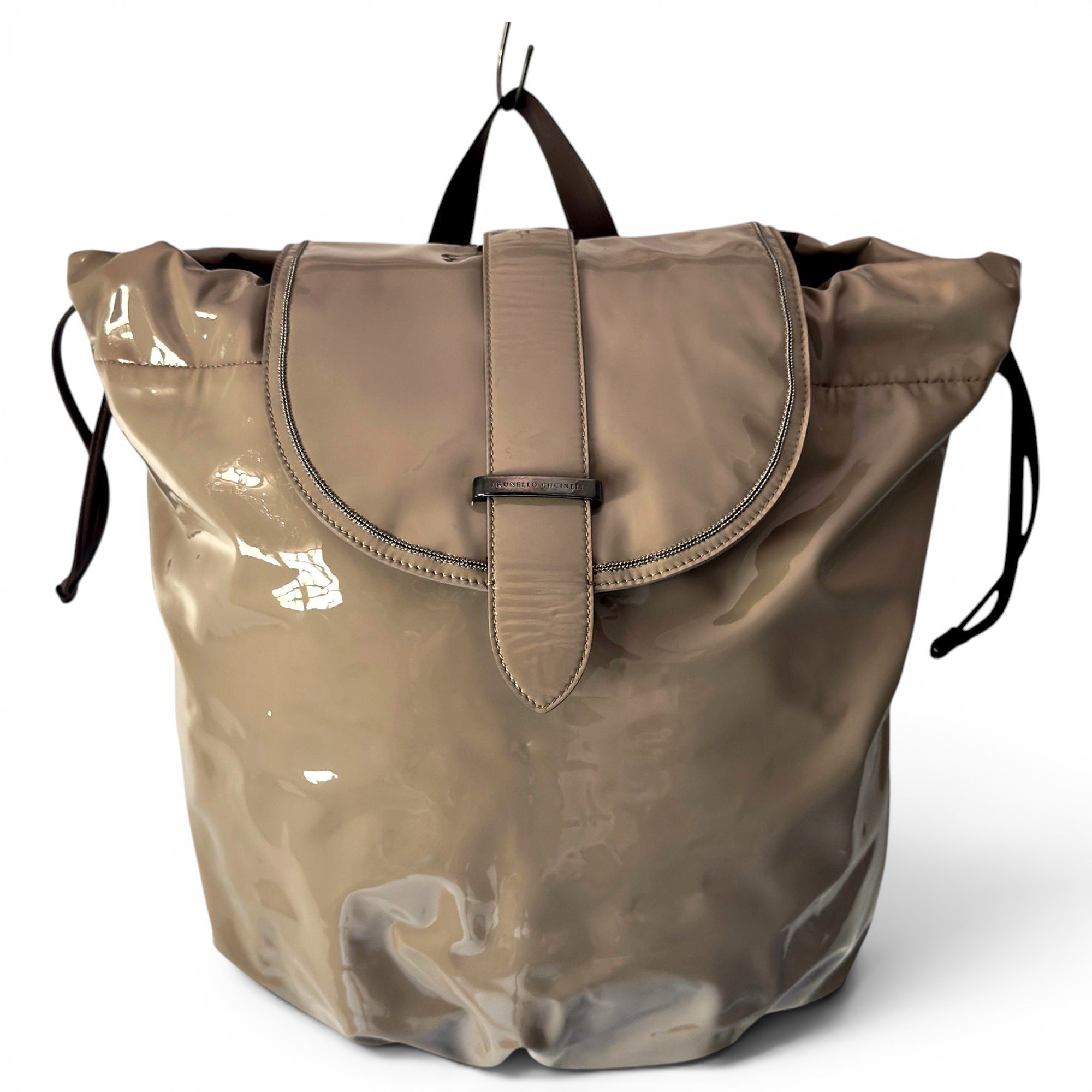 Brunello Cucinelli Patent leather backpack
