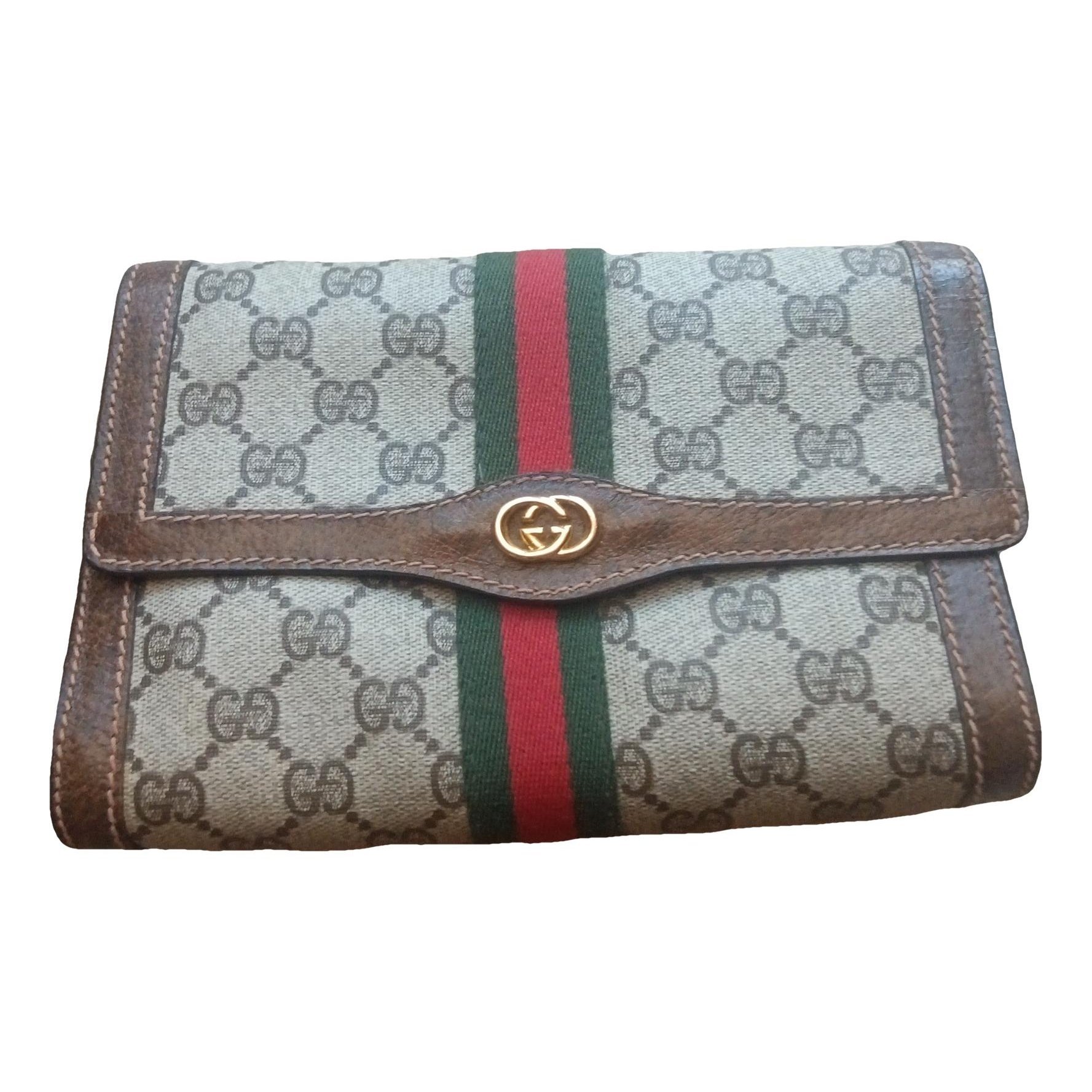 Ophidia leather clutch bag