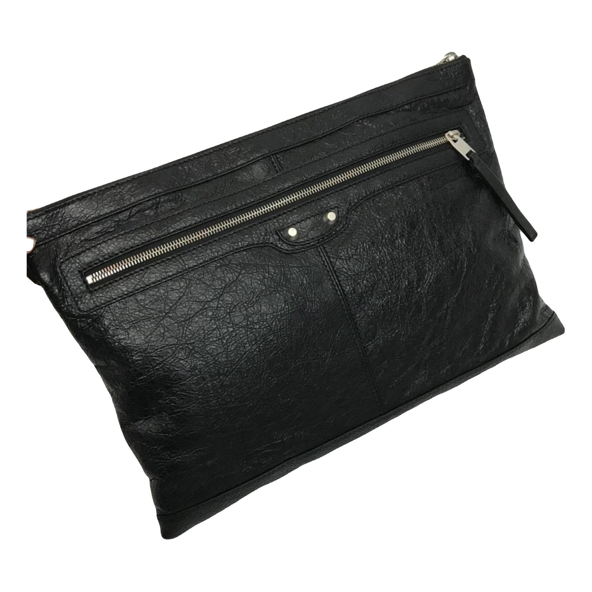 City Clip leather clutch bag