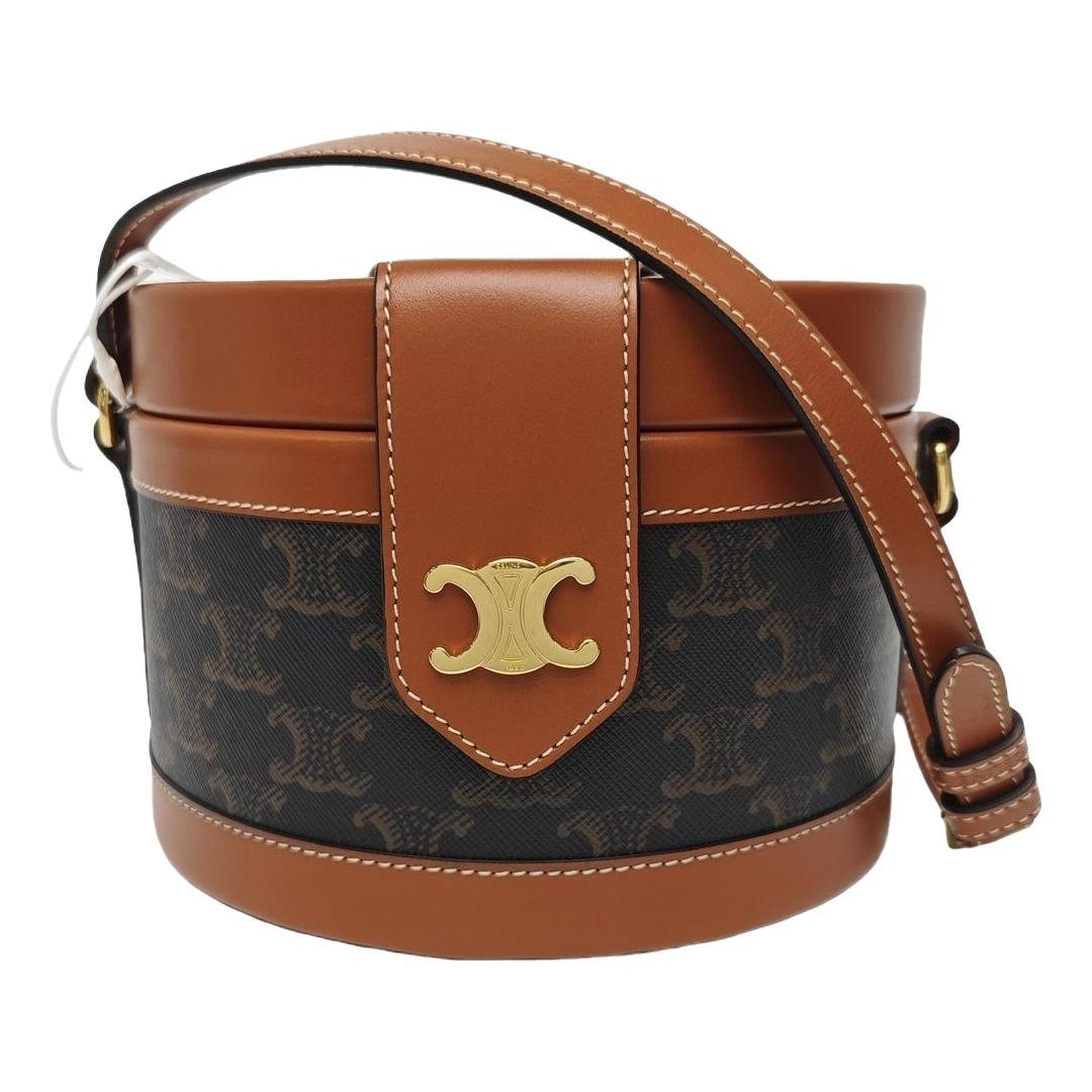 Triomphe leather handbag