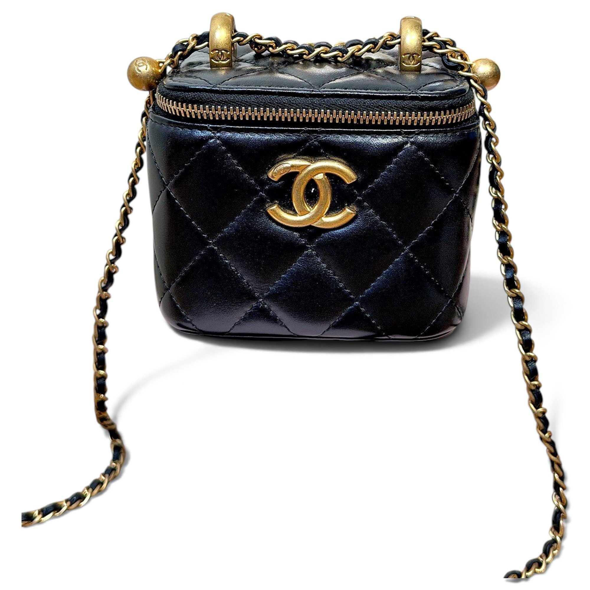 Vanity leather mini bag