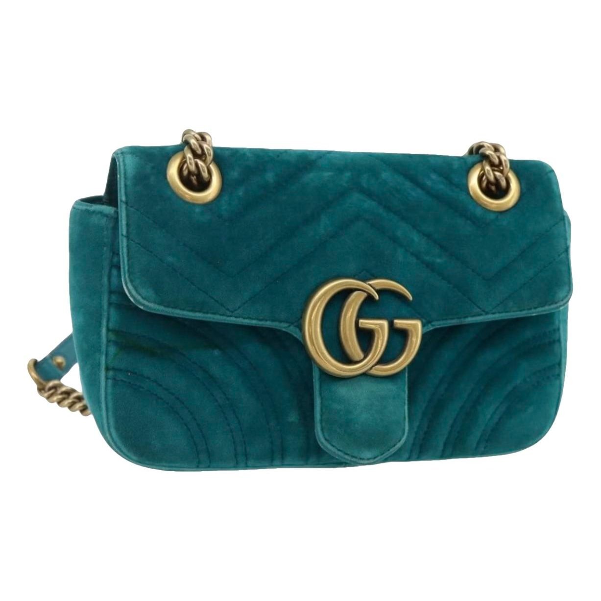 GG Marmont Flap velvet crossbody bag