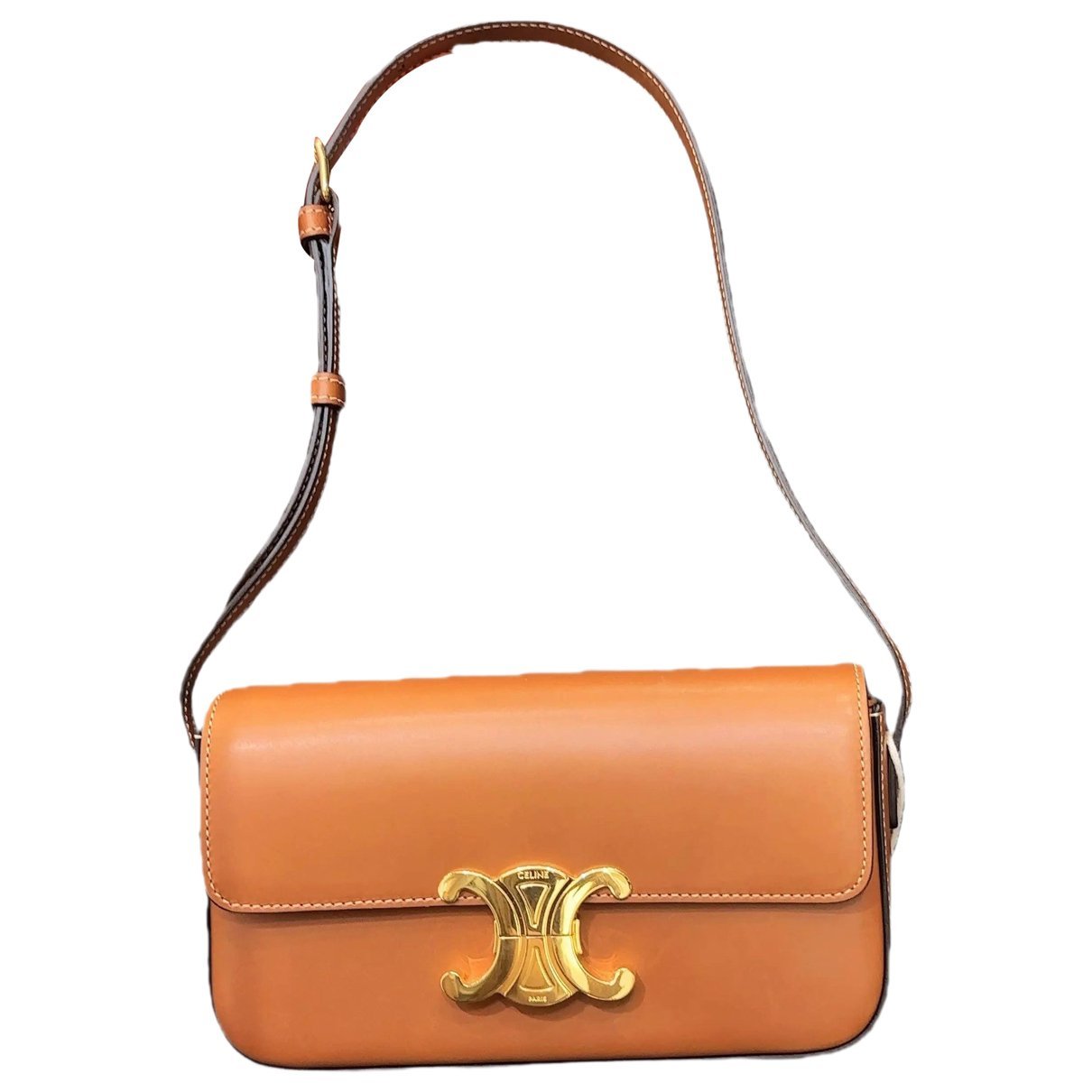 Triomphe Long leather handbag