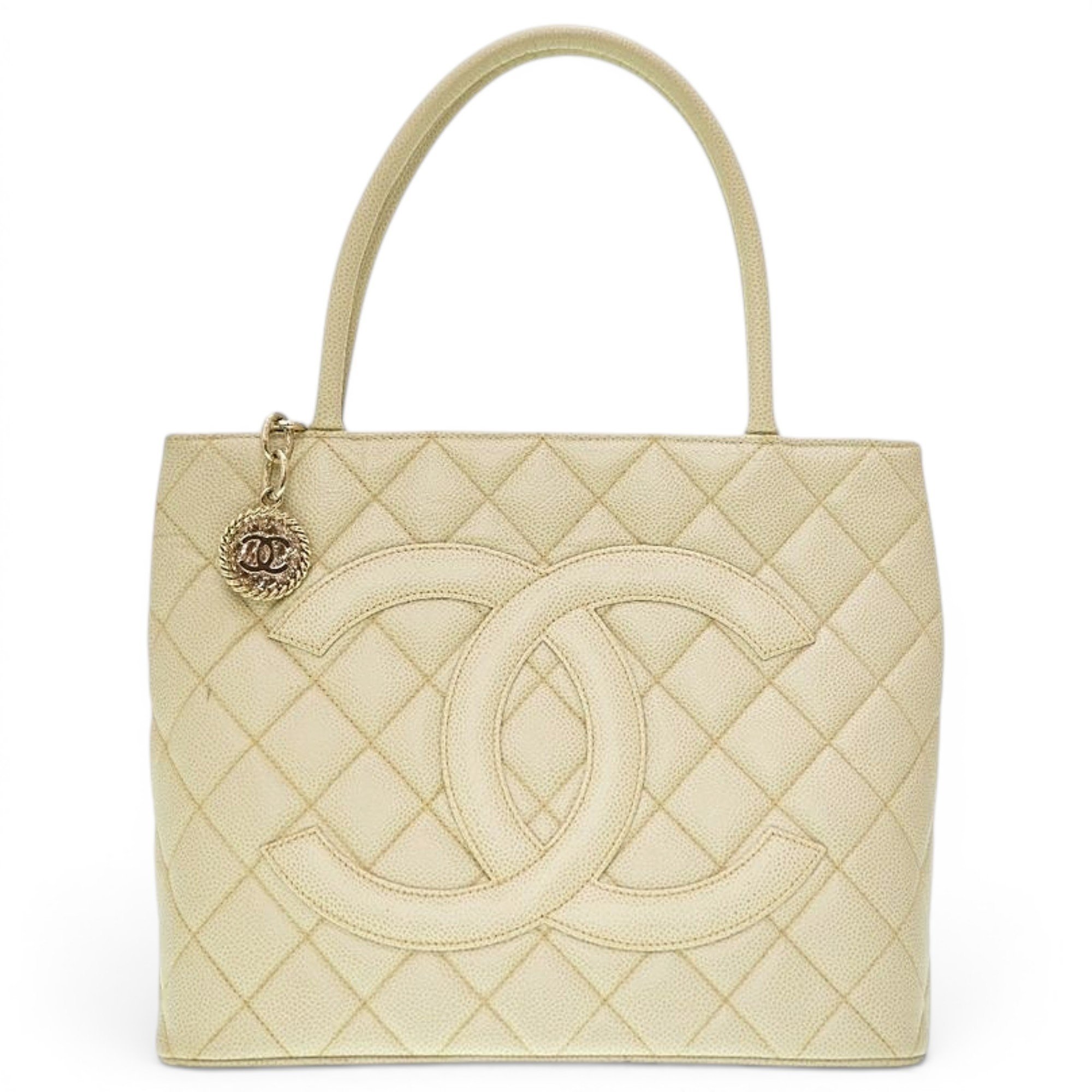 Médaillon leather tote