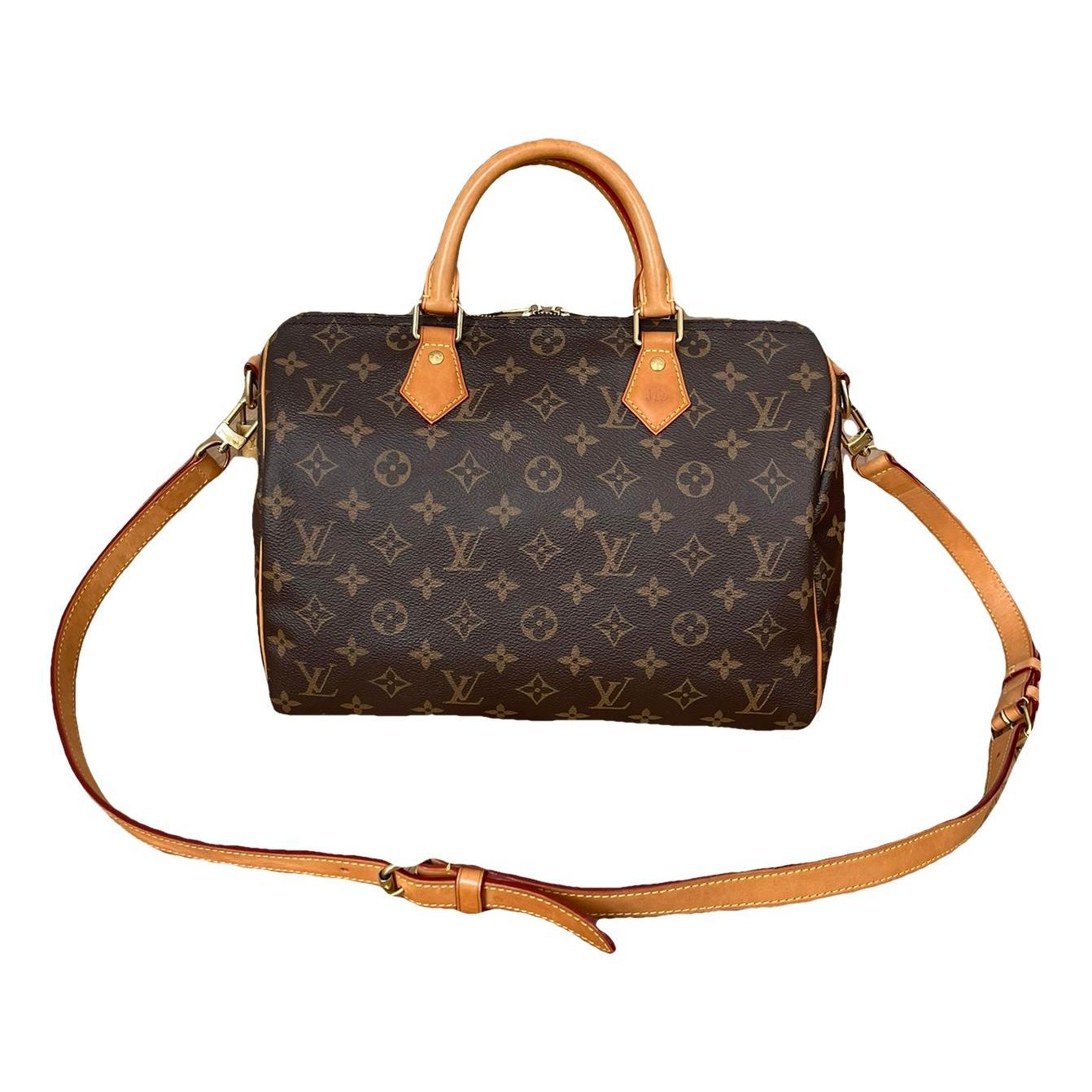 Louis Vuitton Speedy Bandoulière linen handbag
