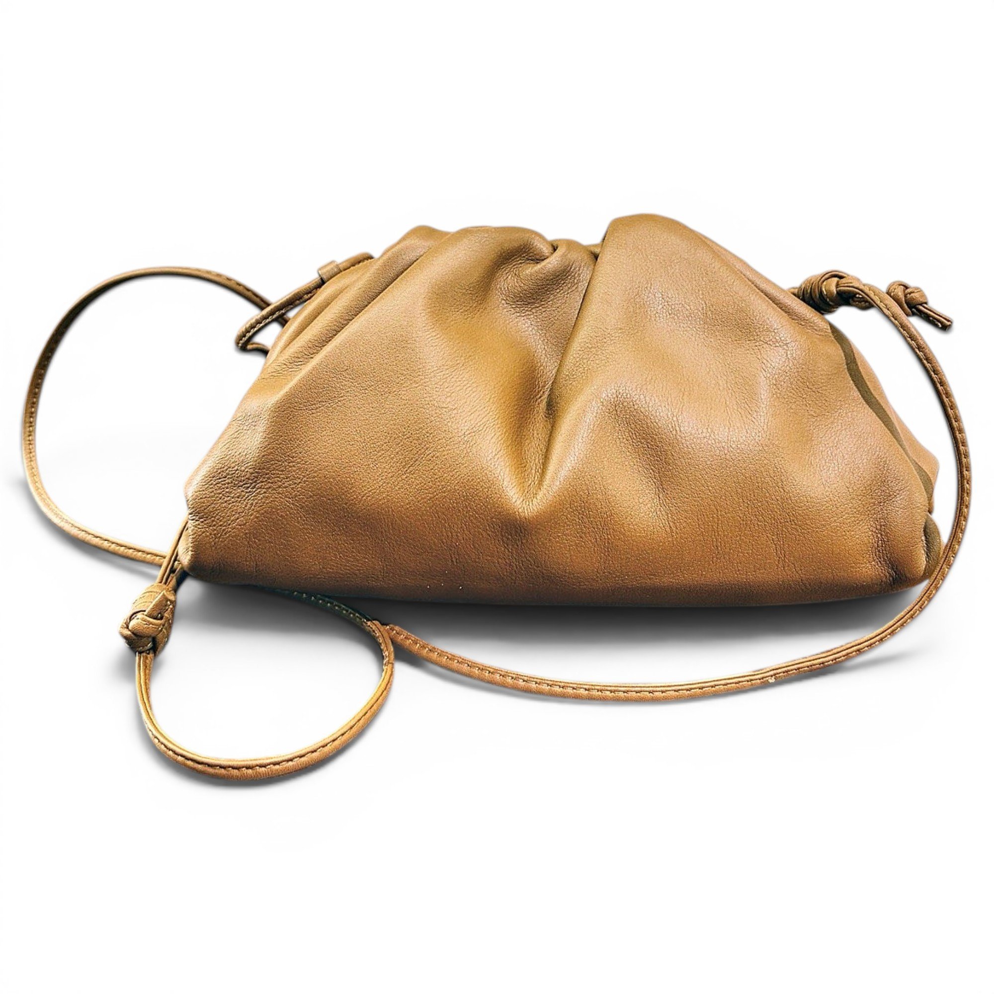 Pouch leather handbag