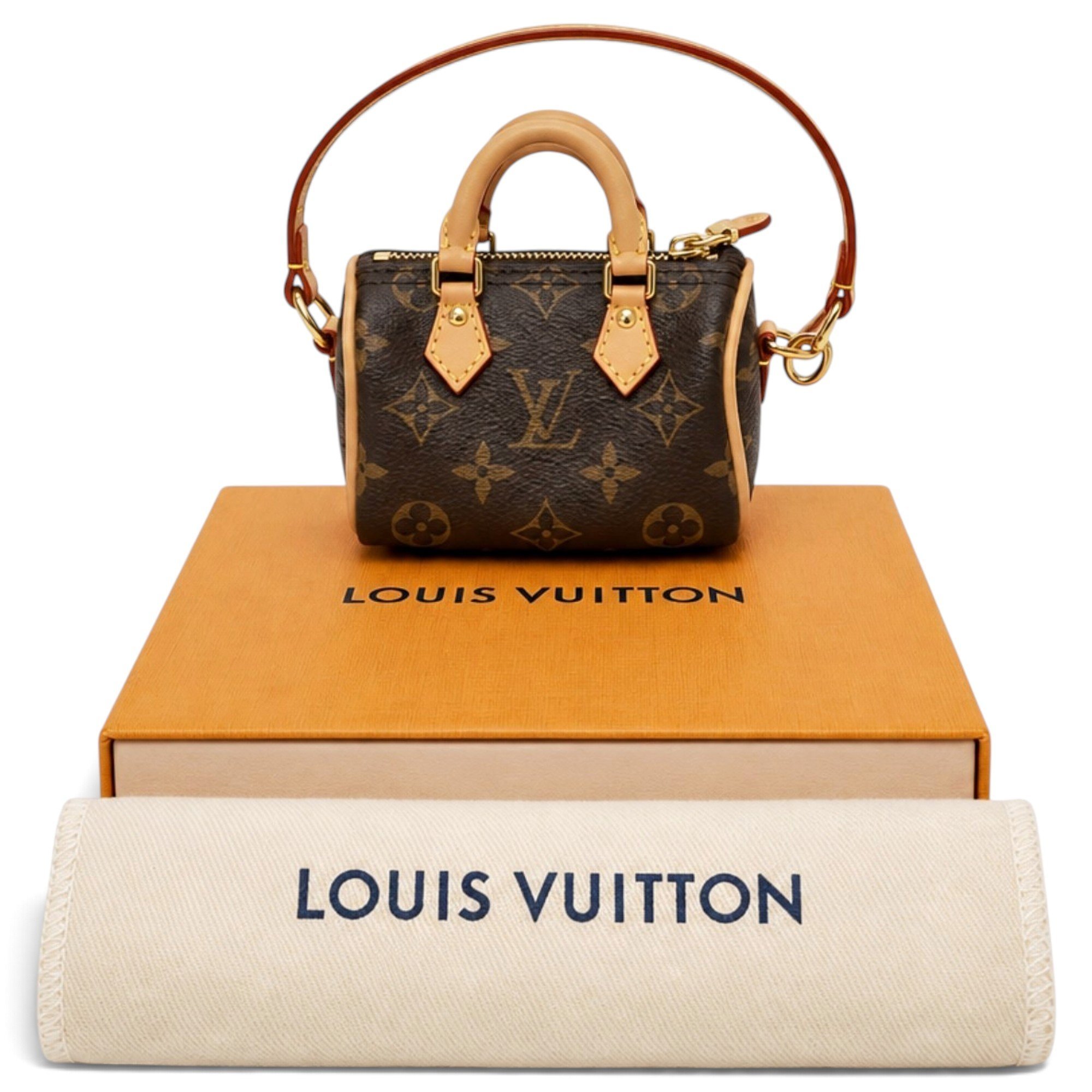 Louis Vuitton Nano Speedy / Mini HL leather mini bag