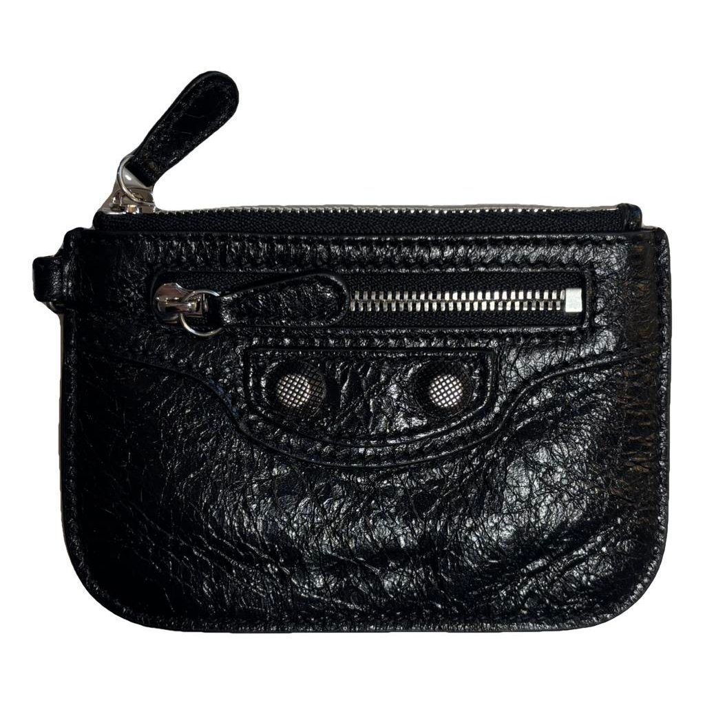 Leather clutch bag