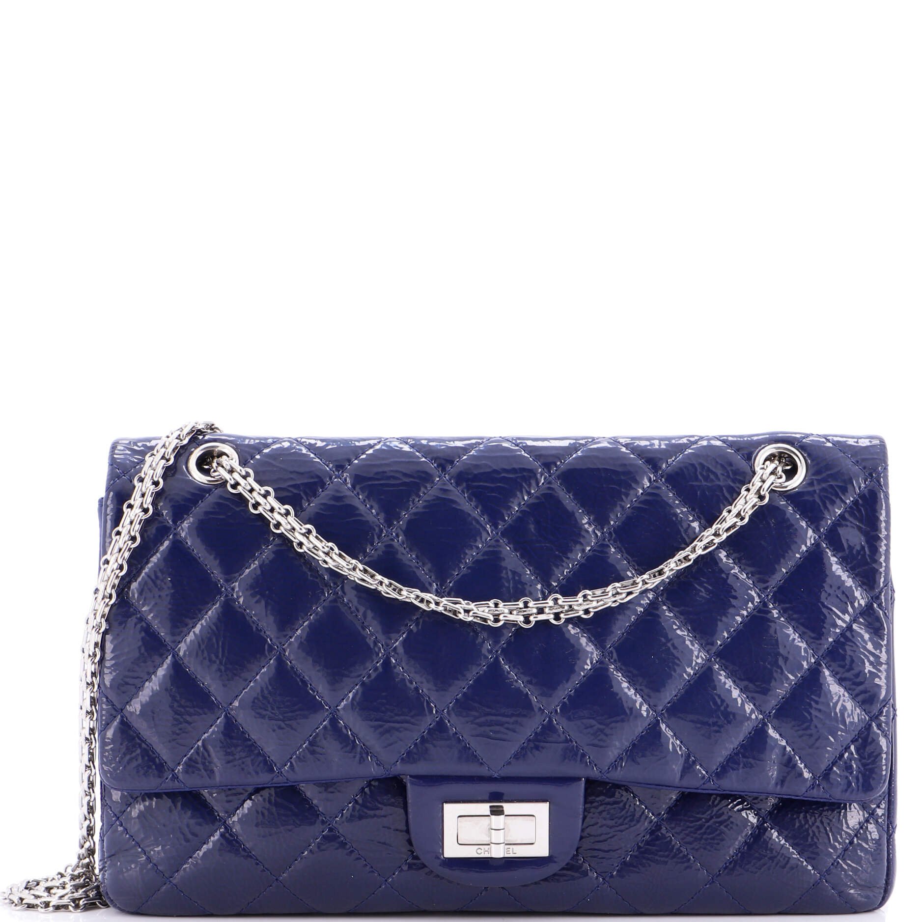 Chanel Reissue 2.55 Flap Bag Quilted Crinkled Patent 227