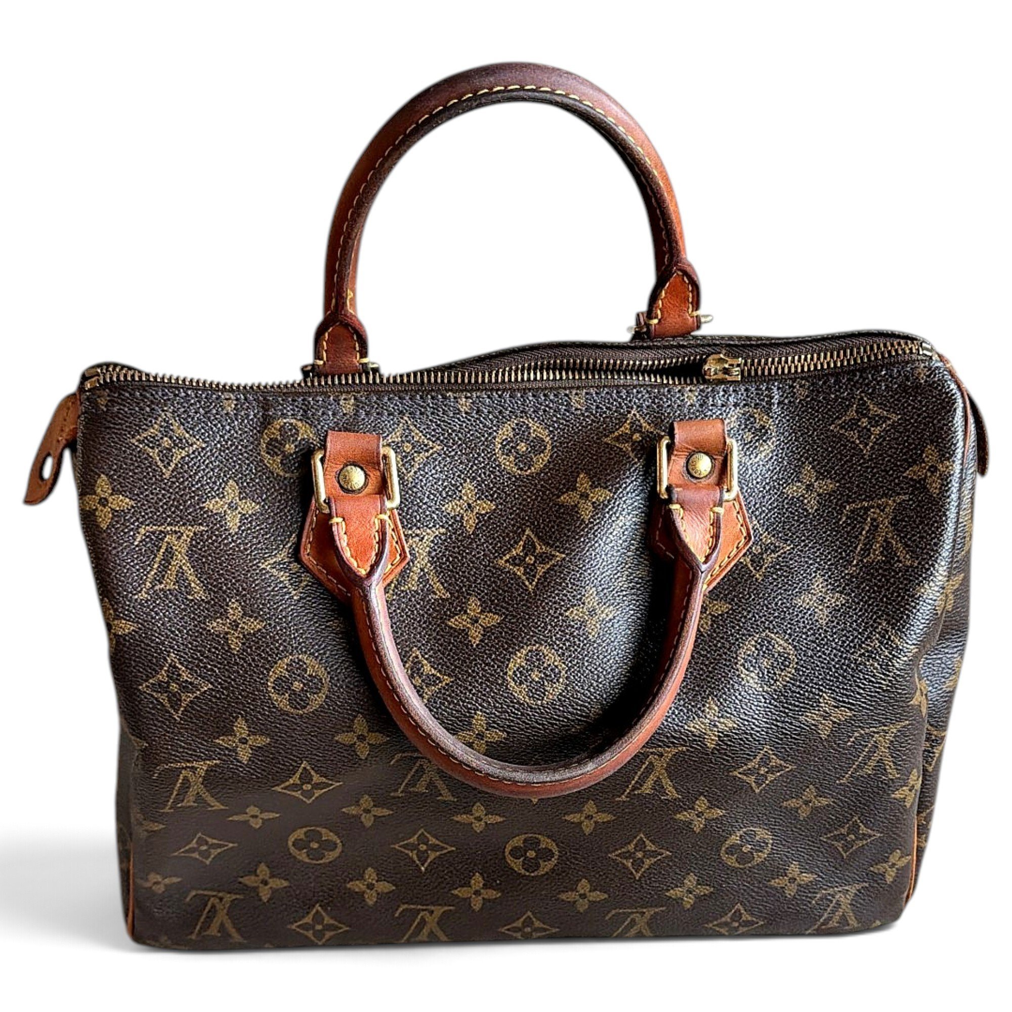 Speedy leather handbag