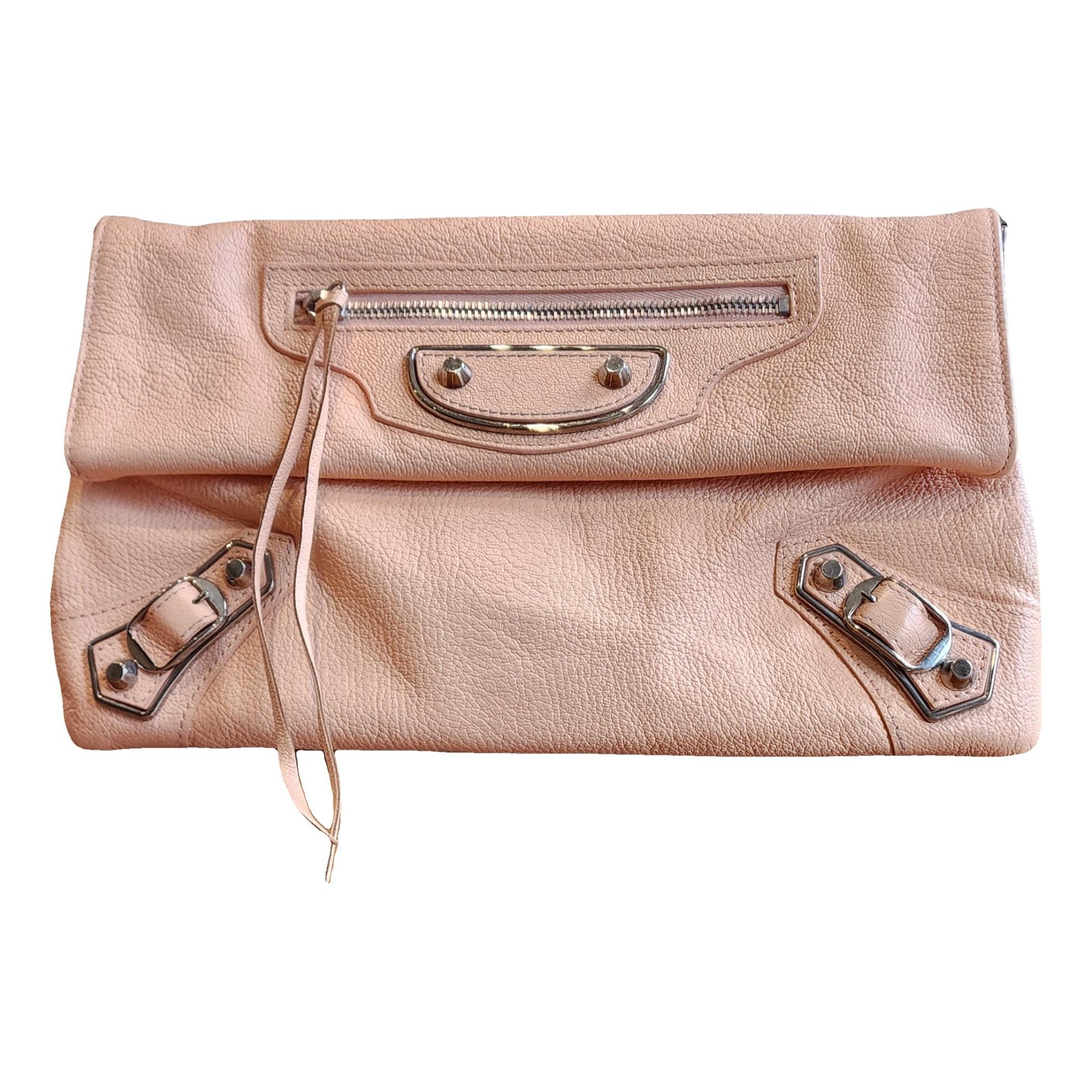 Envelop leather clutch bag