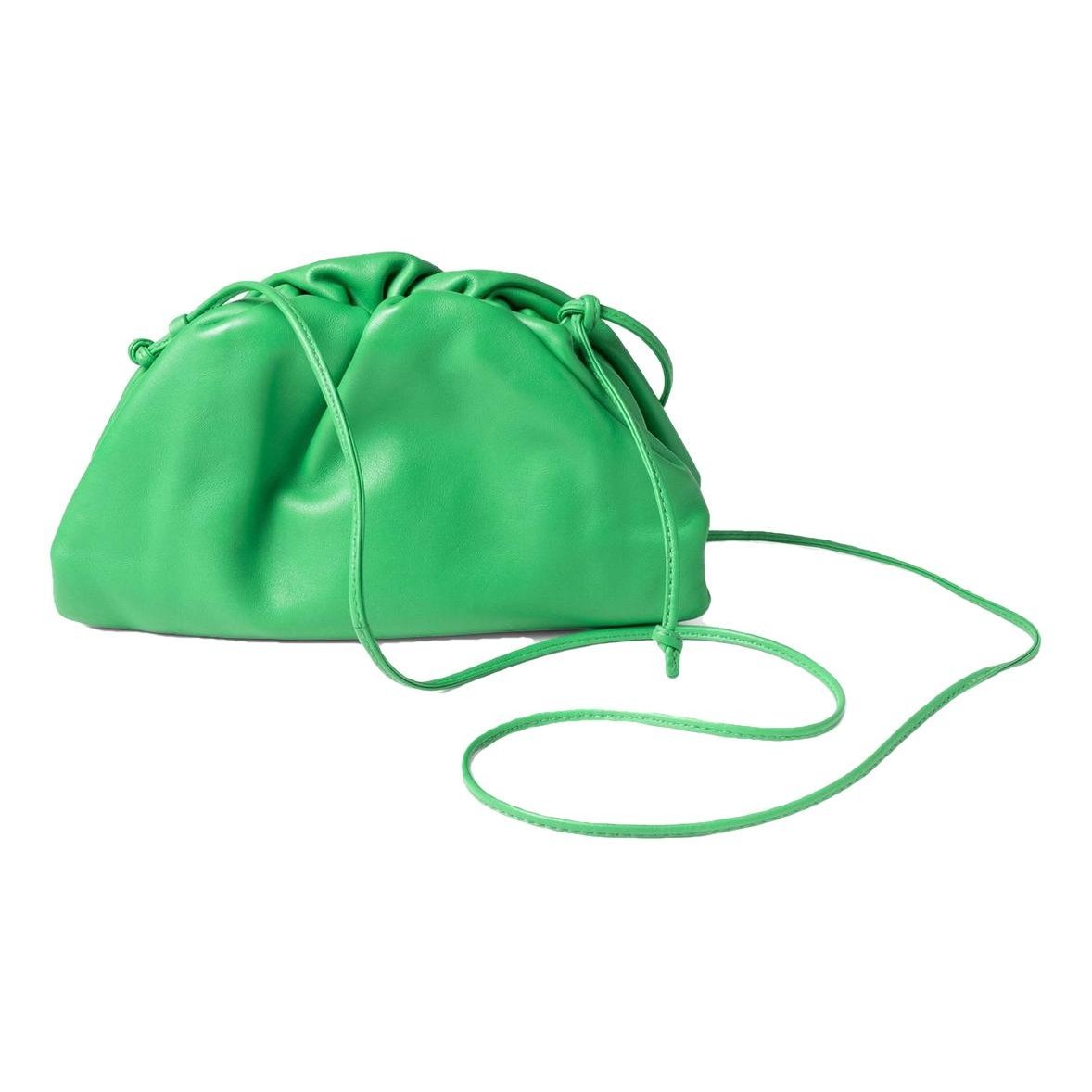 Pouch leather clutch bag