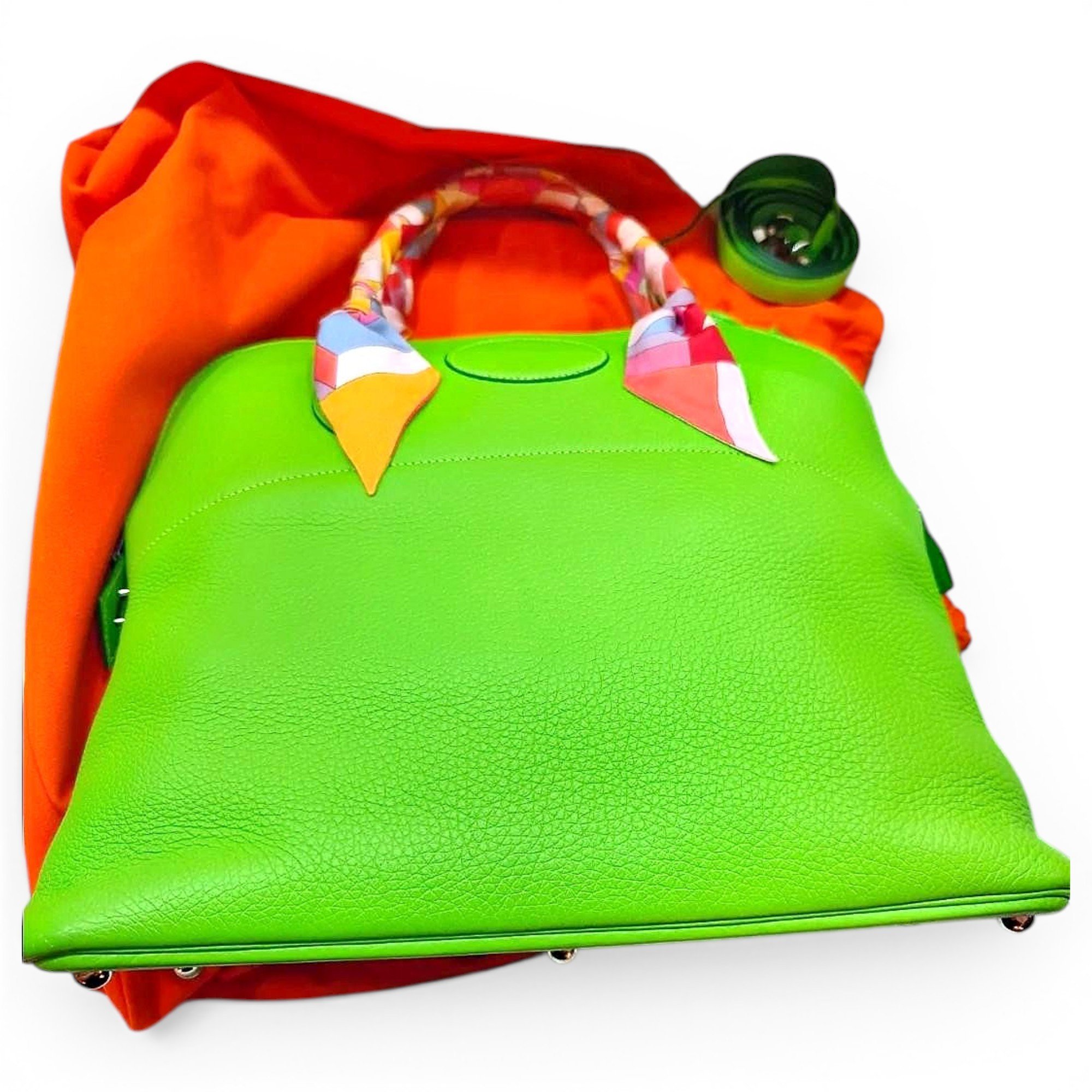 Leather bowling bag