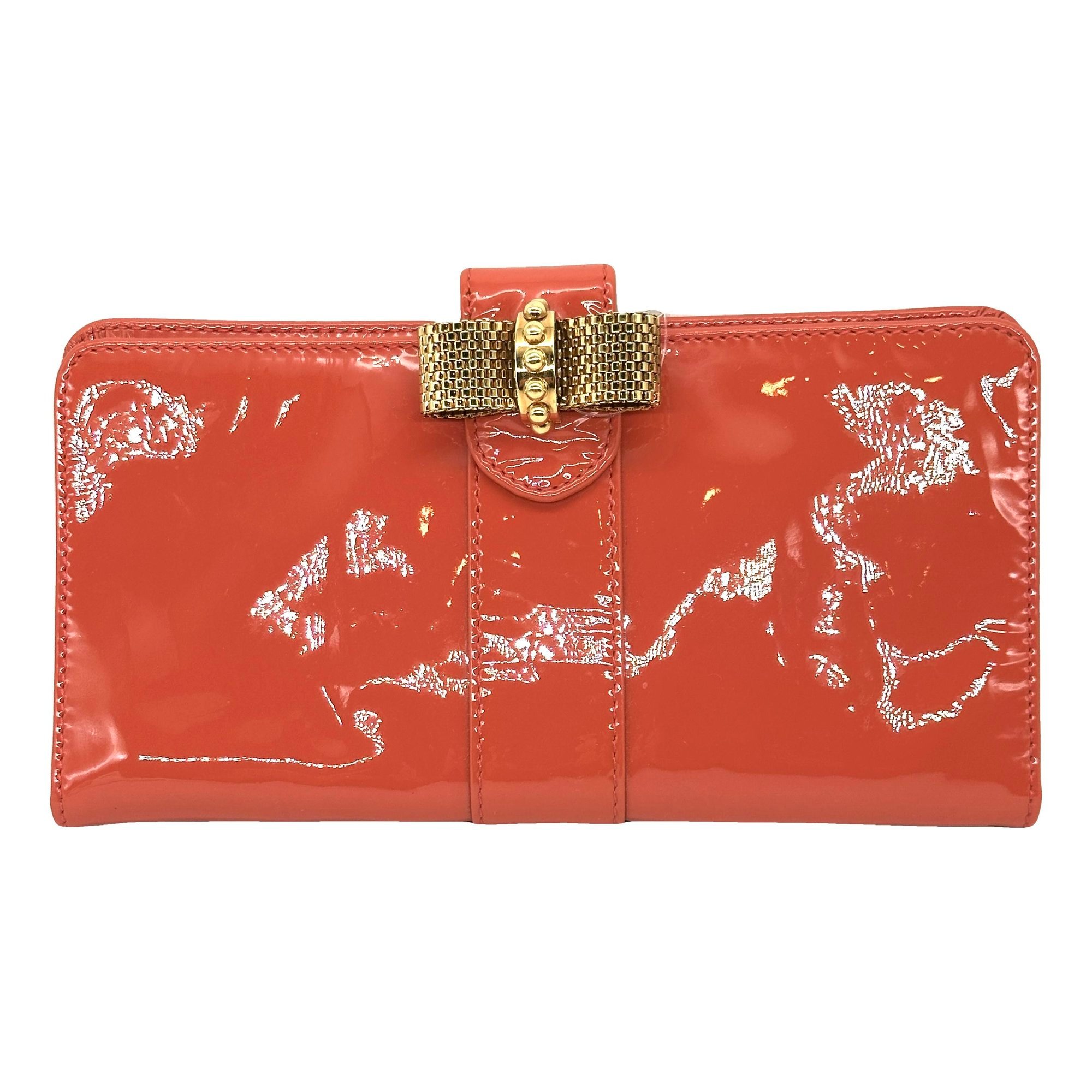 Sweet Charity patent leather clutch bag