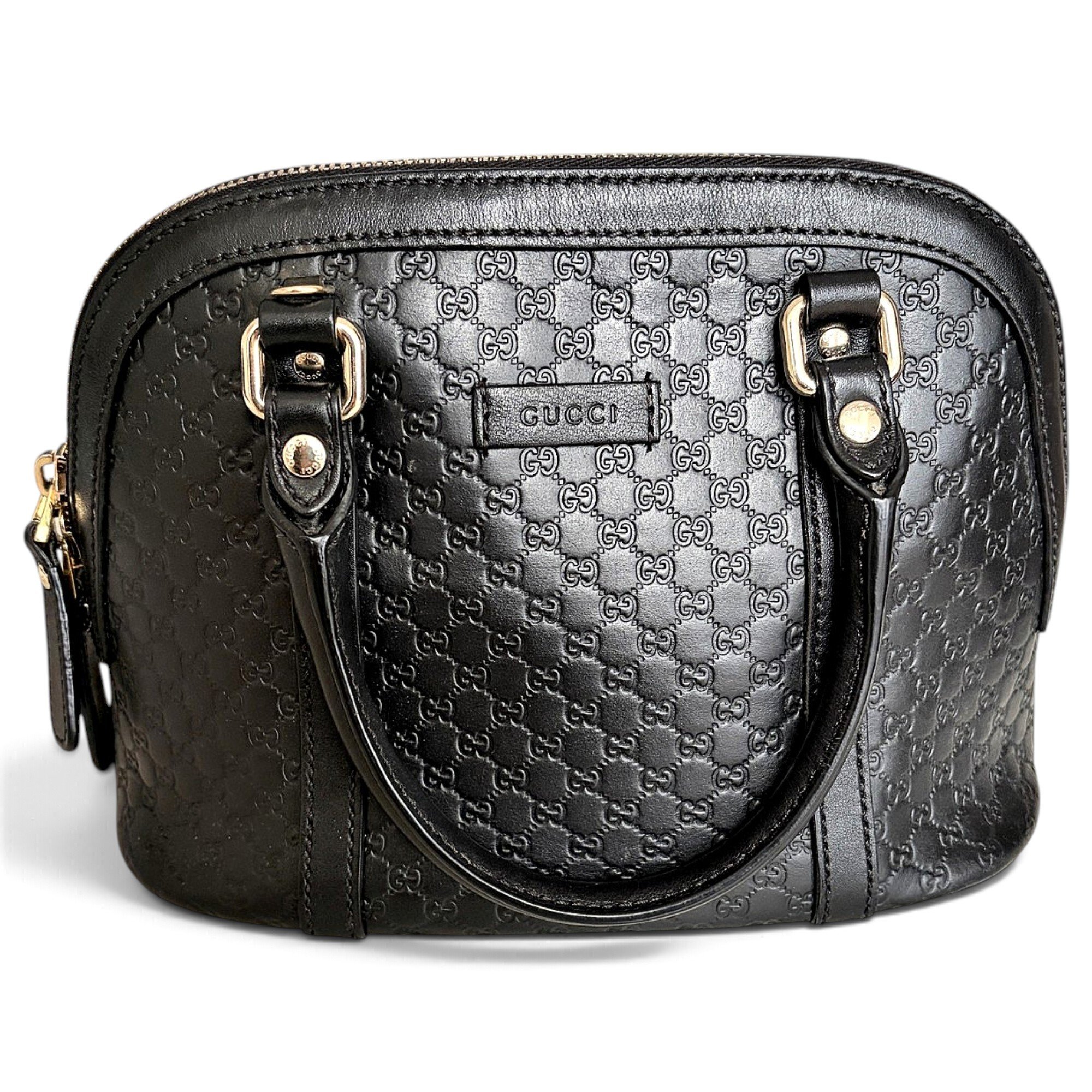 Dôme leather handbag