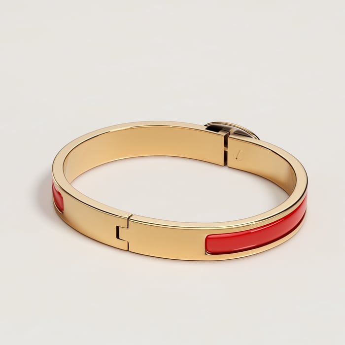 Rouge Amarante Mini Clic Chaine d'Ancre Bracelet