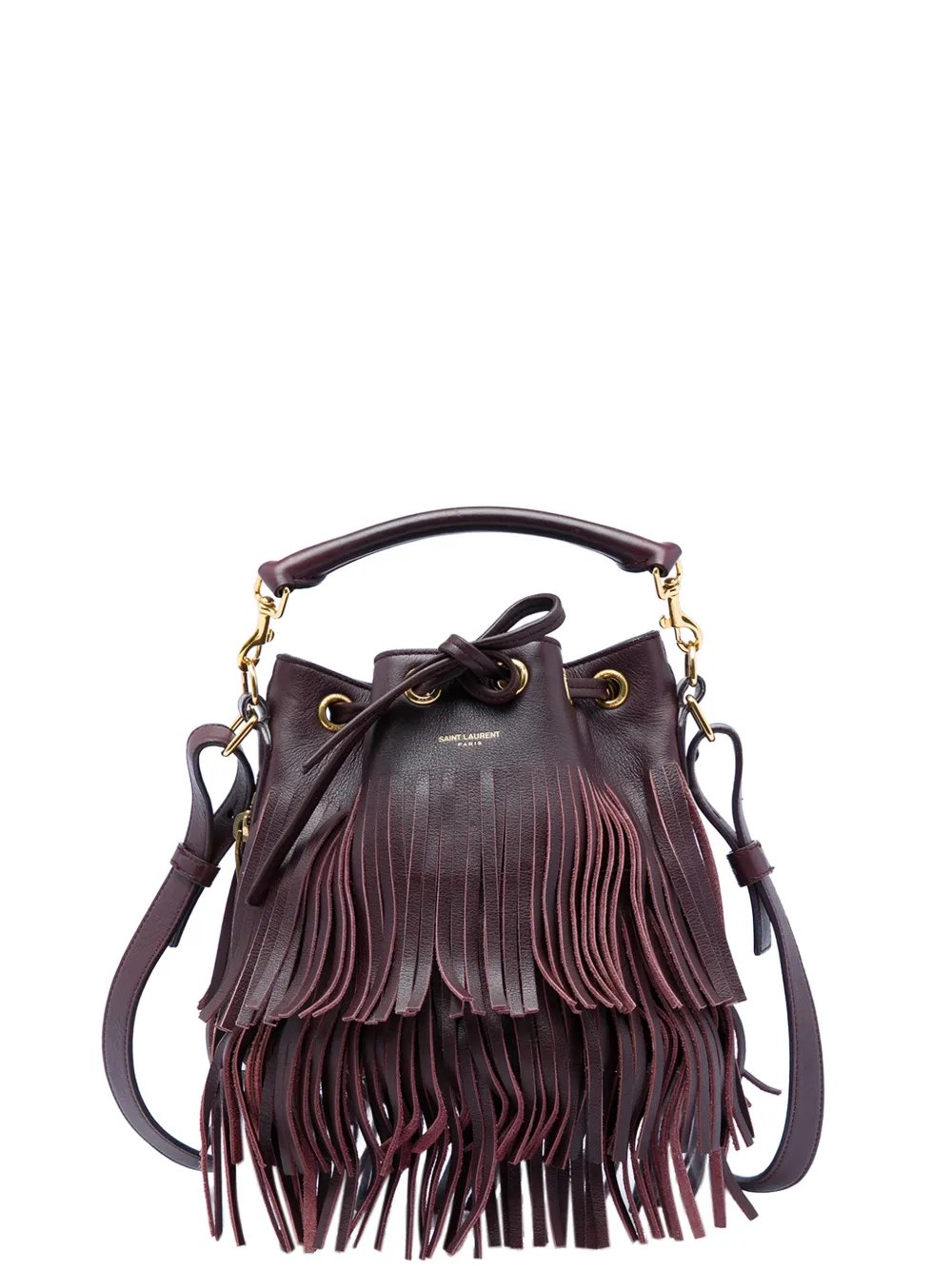 2014 Small Calfskin Emmanuelle Fringe bucket bag