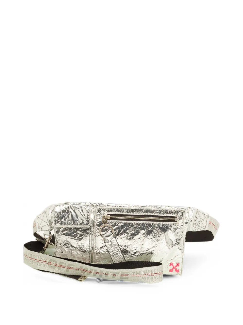 crinkle leather belt bag