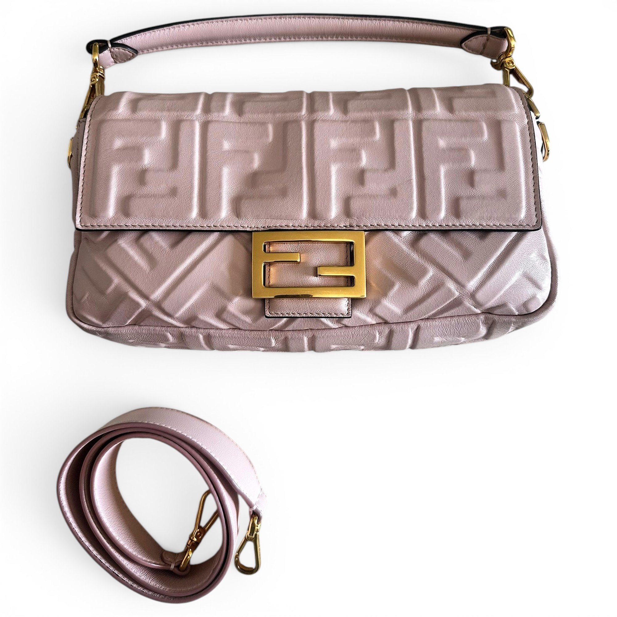 Baguette leather handbag