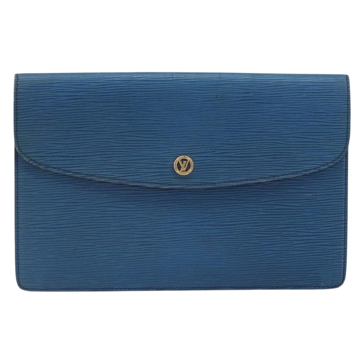 Leather clutch bag
