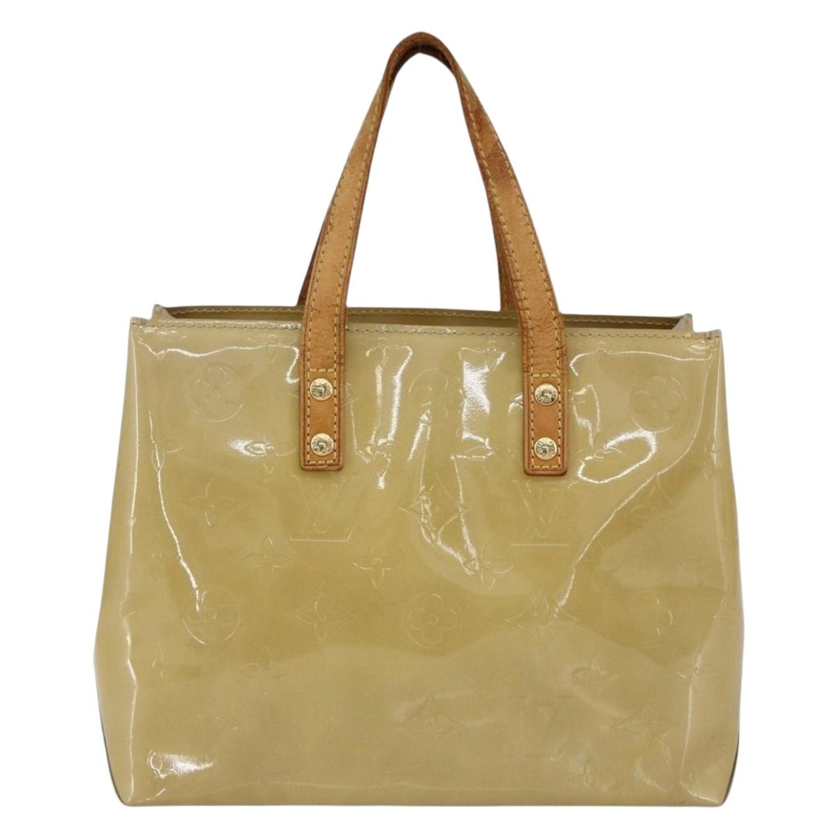 Reade patent leather handbag