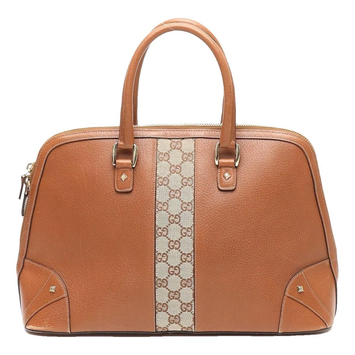 Dôme leather handbag