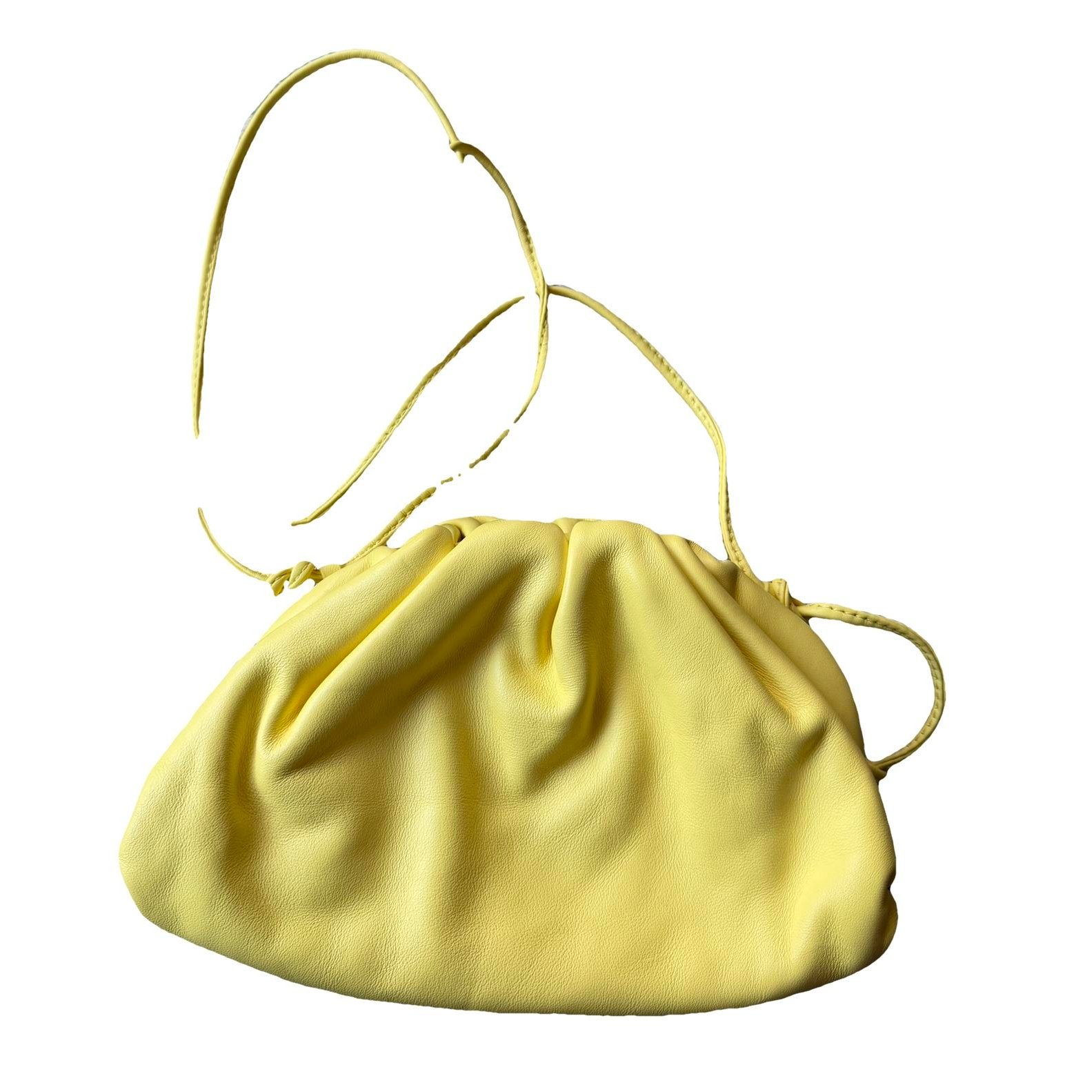Pouch leather clutch bag
