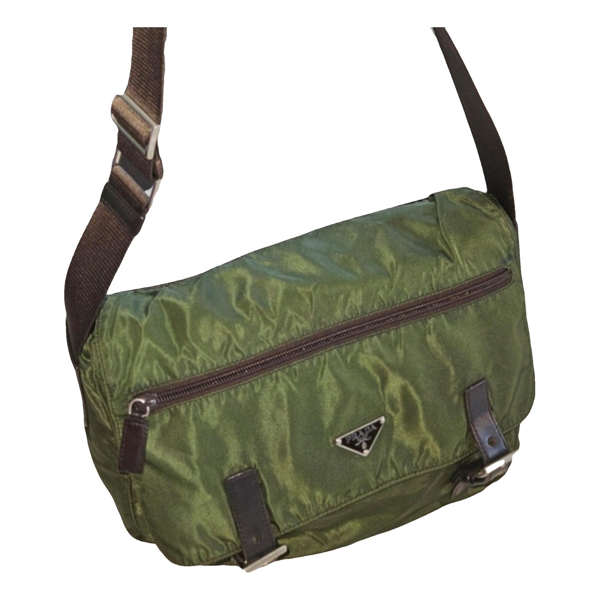 Re-Nylon cloth crossbody bag