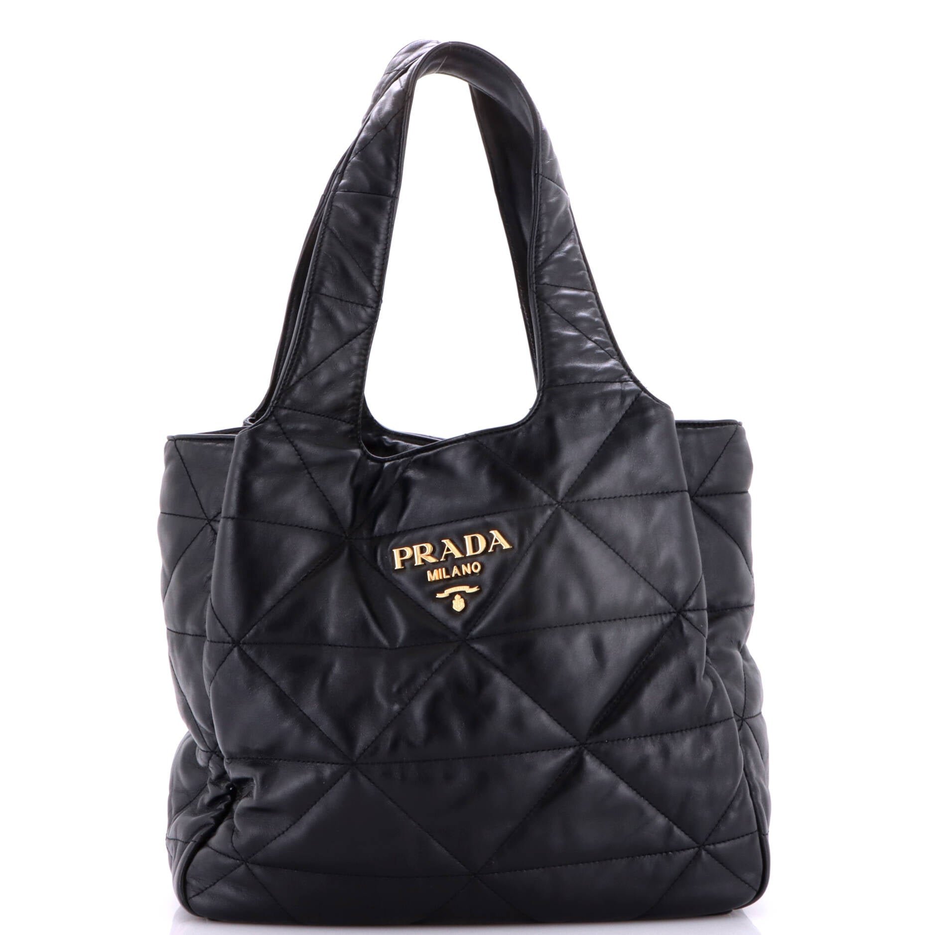 Flou Dynamique Open Tote Quilted Nappa Leather Medium