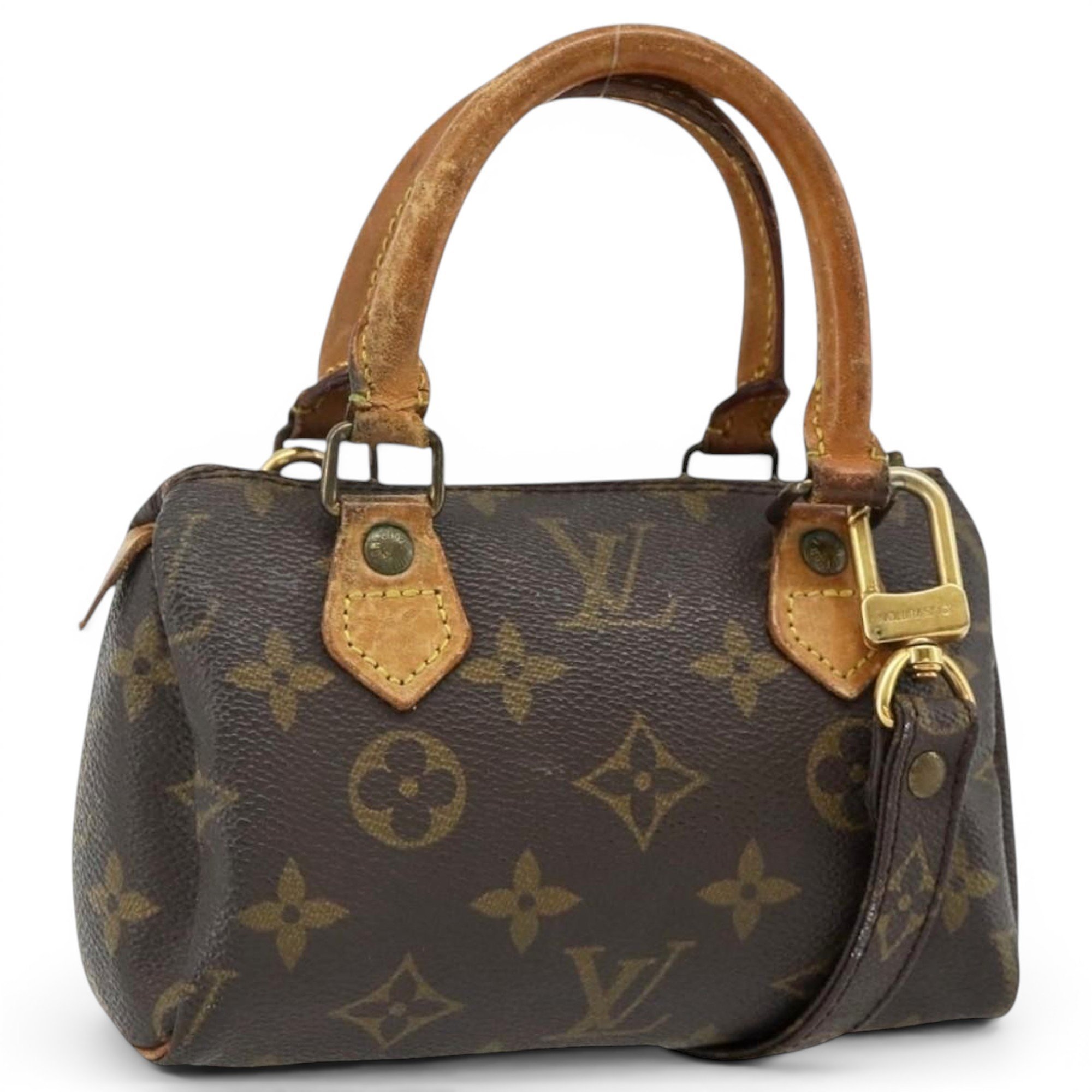 Louis Vuitton Nano Speedy / Mini HL leather handbag