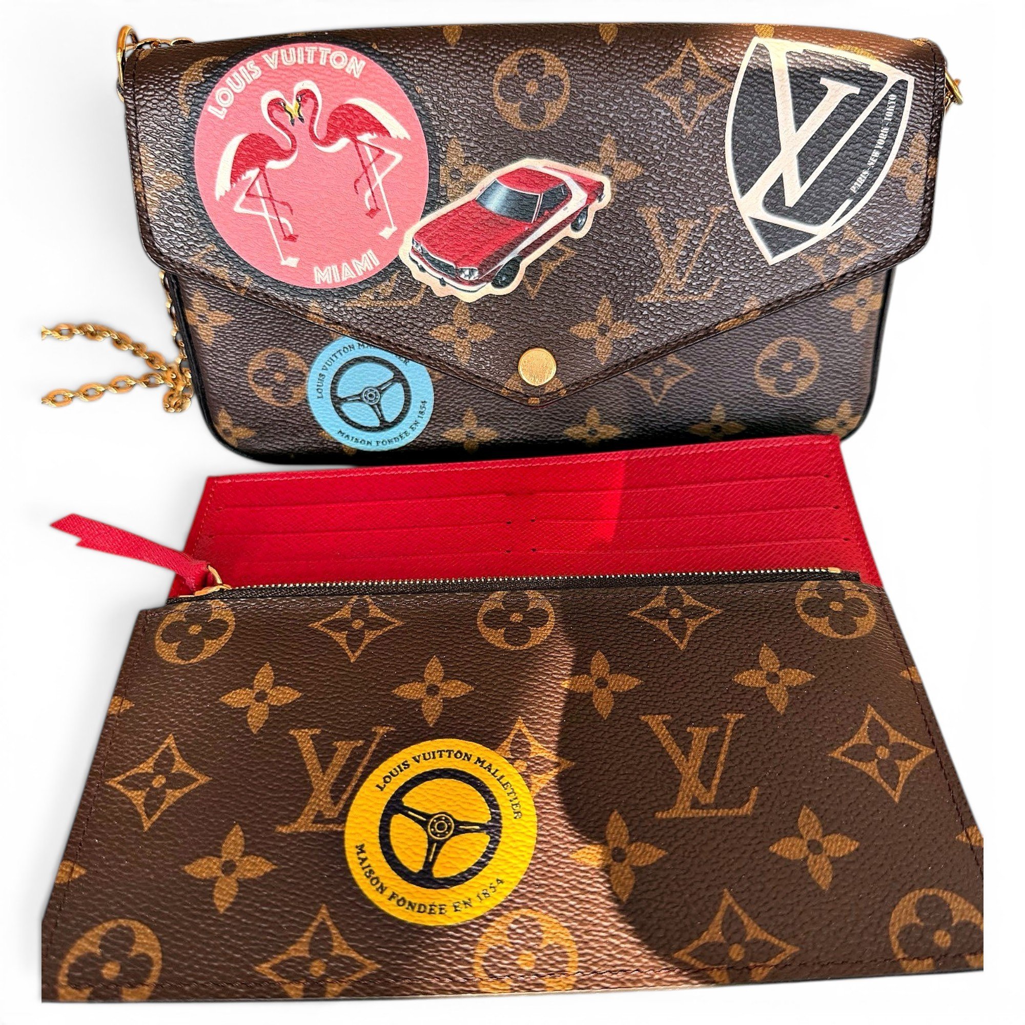 Félicie leather crossbody bag