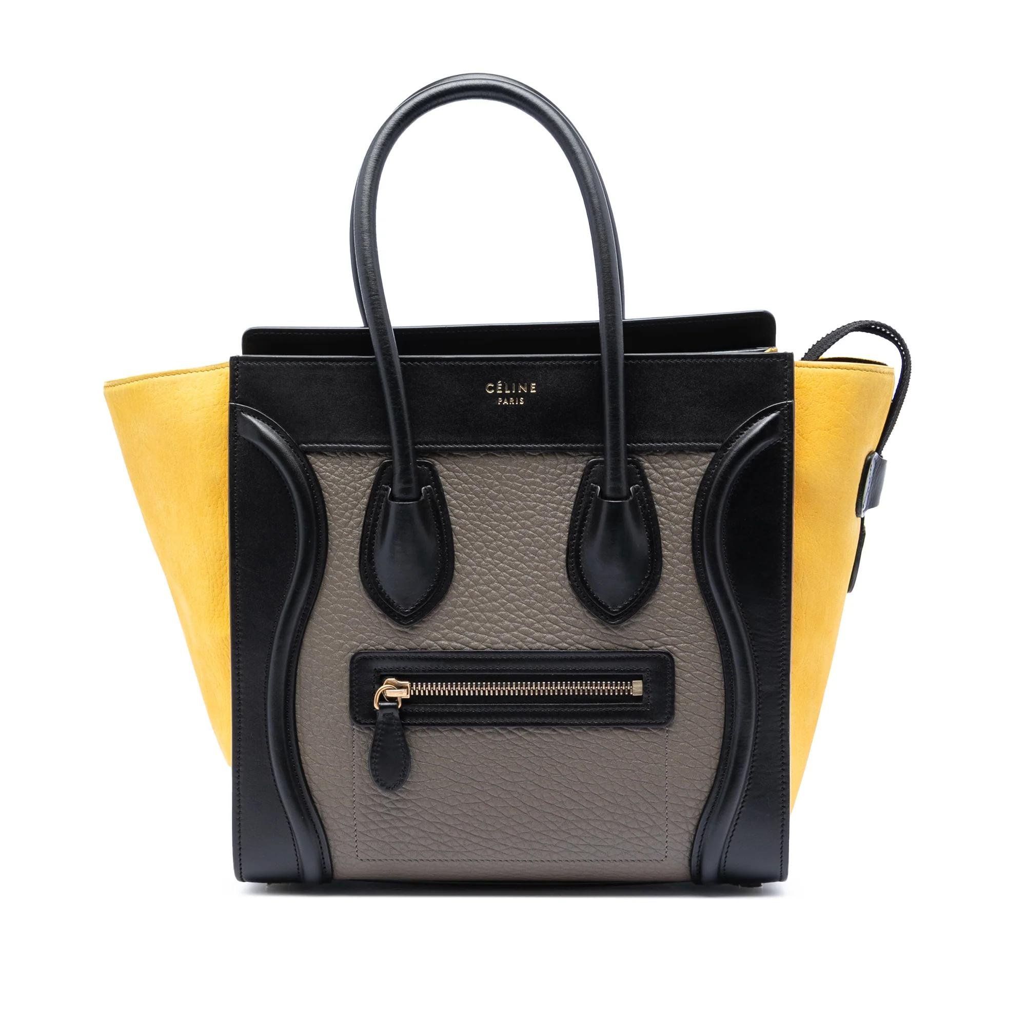Luggage pony-style calfskin handbag