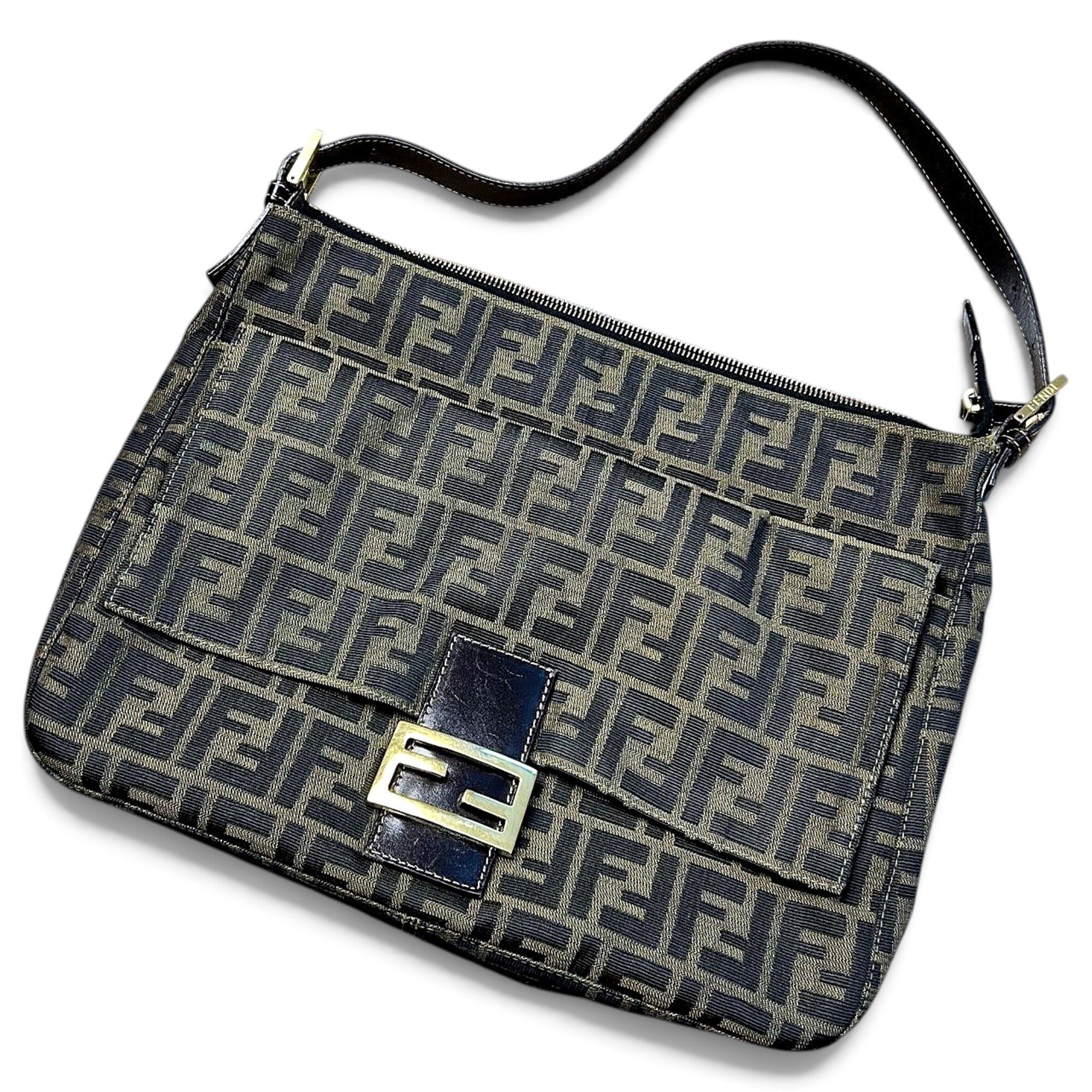 Fendi Mamma Baguette cloth handbag