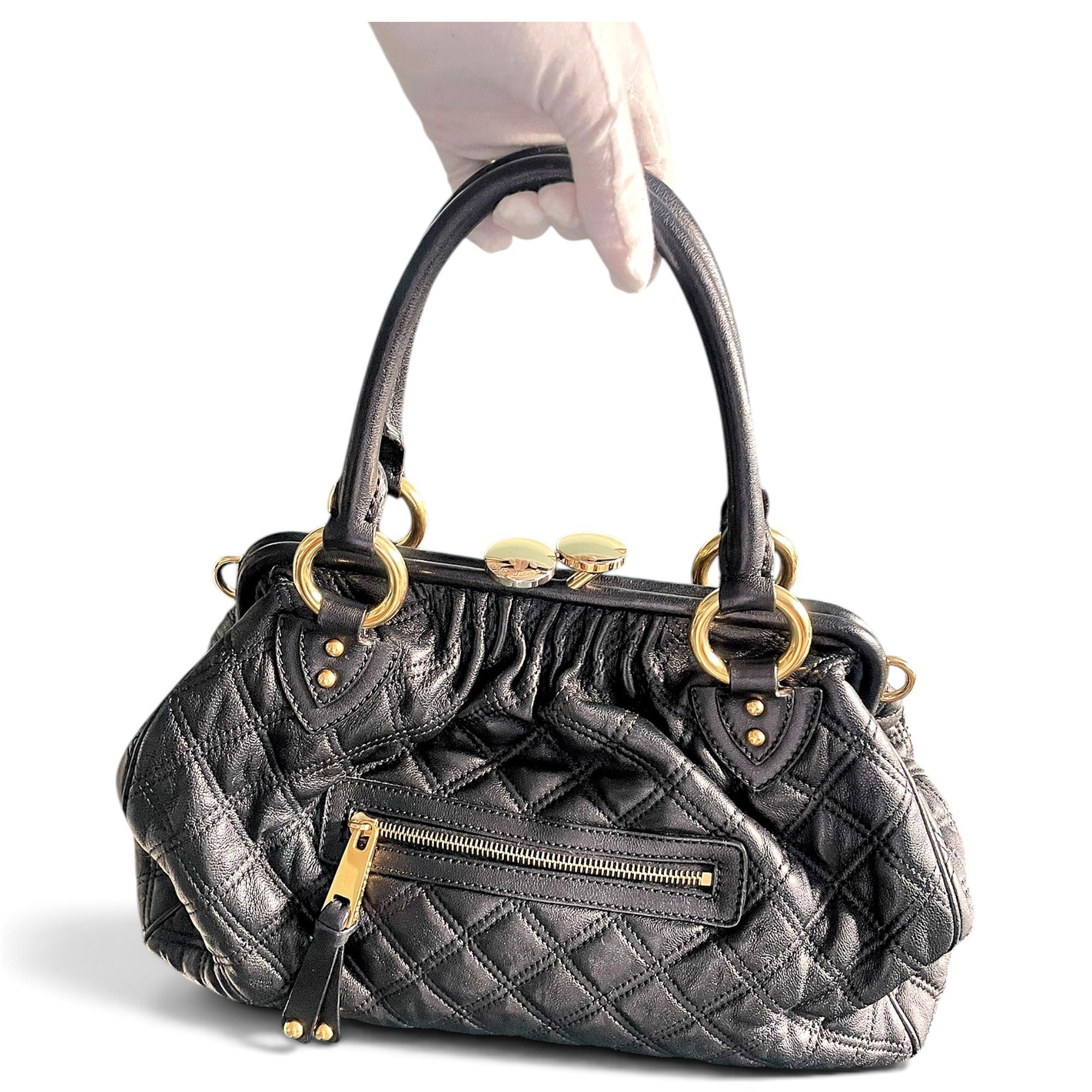 Stam leather handbag