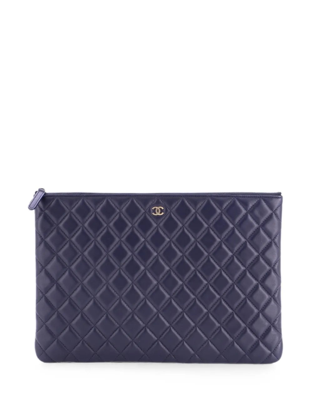 O Case Quilted Lambskin Large clutch bag
