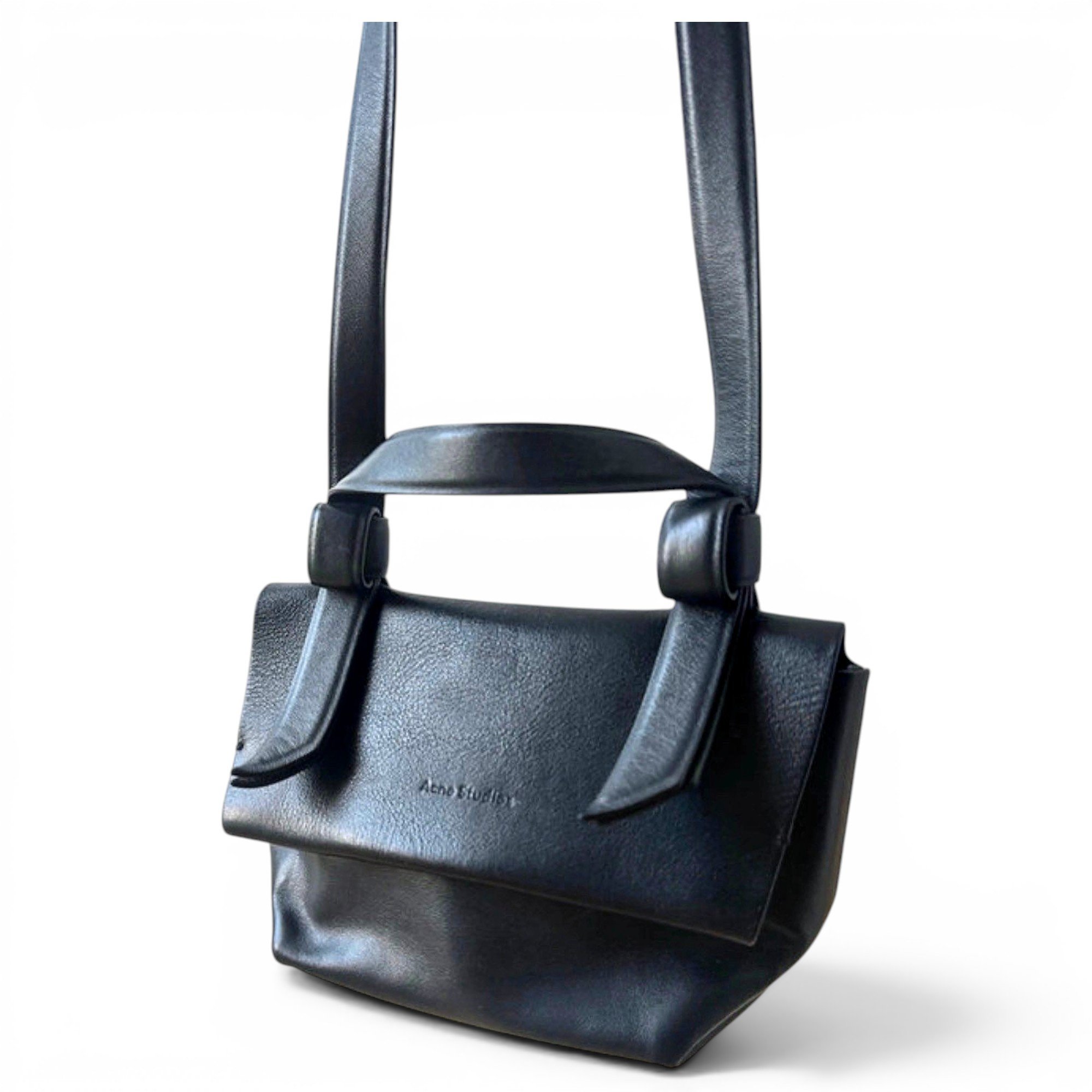 Musubi leather crossbody bag