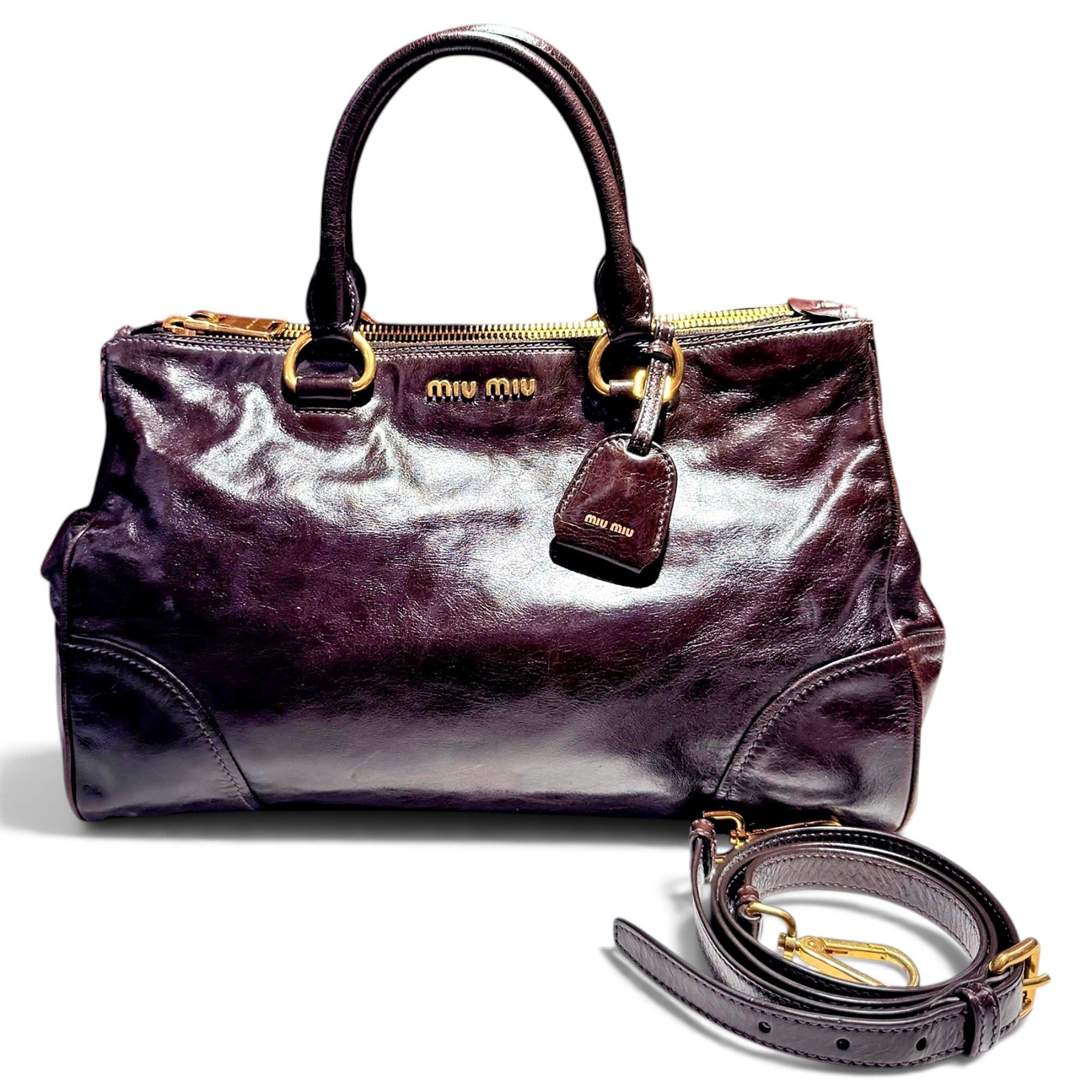 Leather crossbody bag