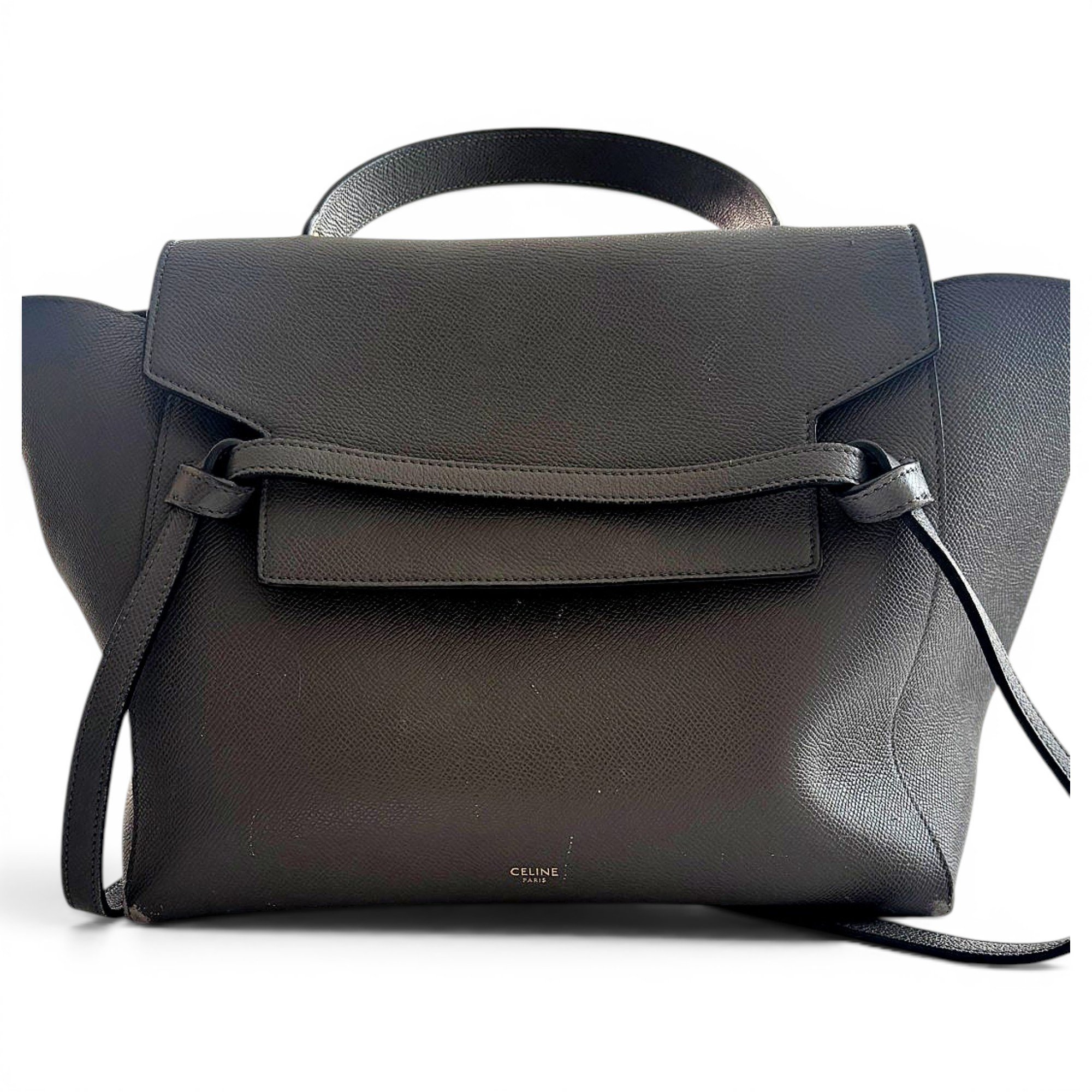 Belt leather handbag