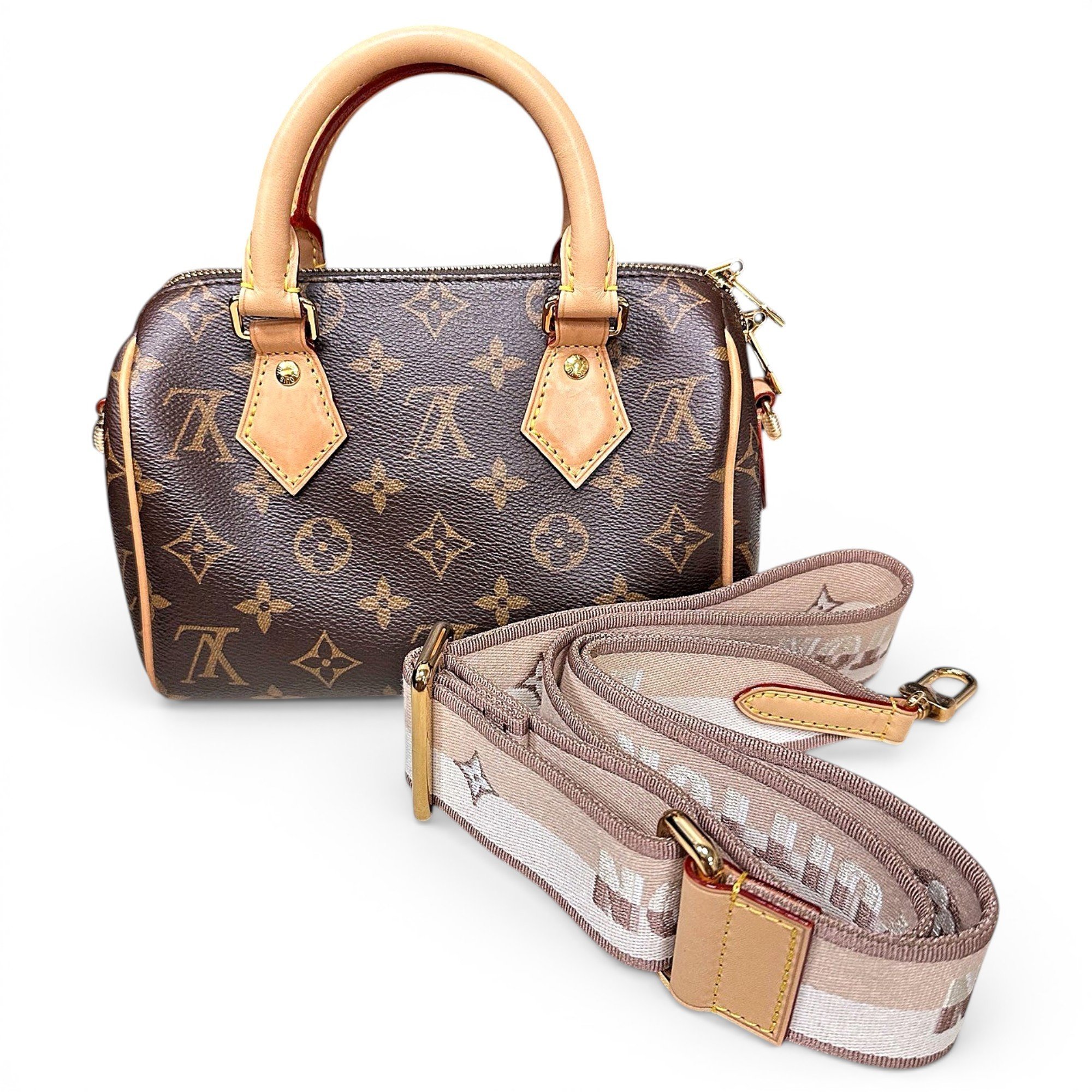 Nano Speedy / Mini HL leather handbag