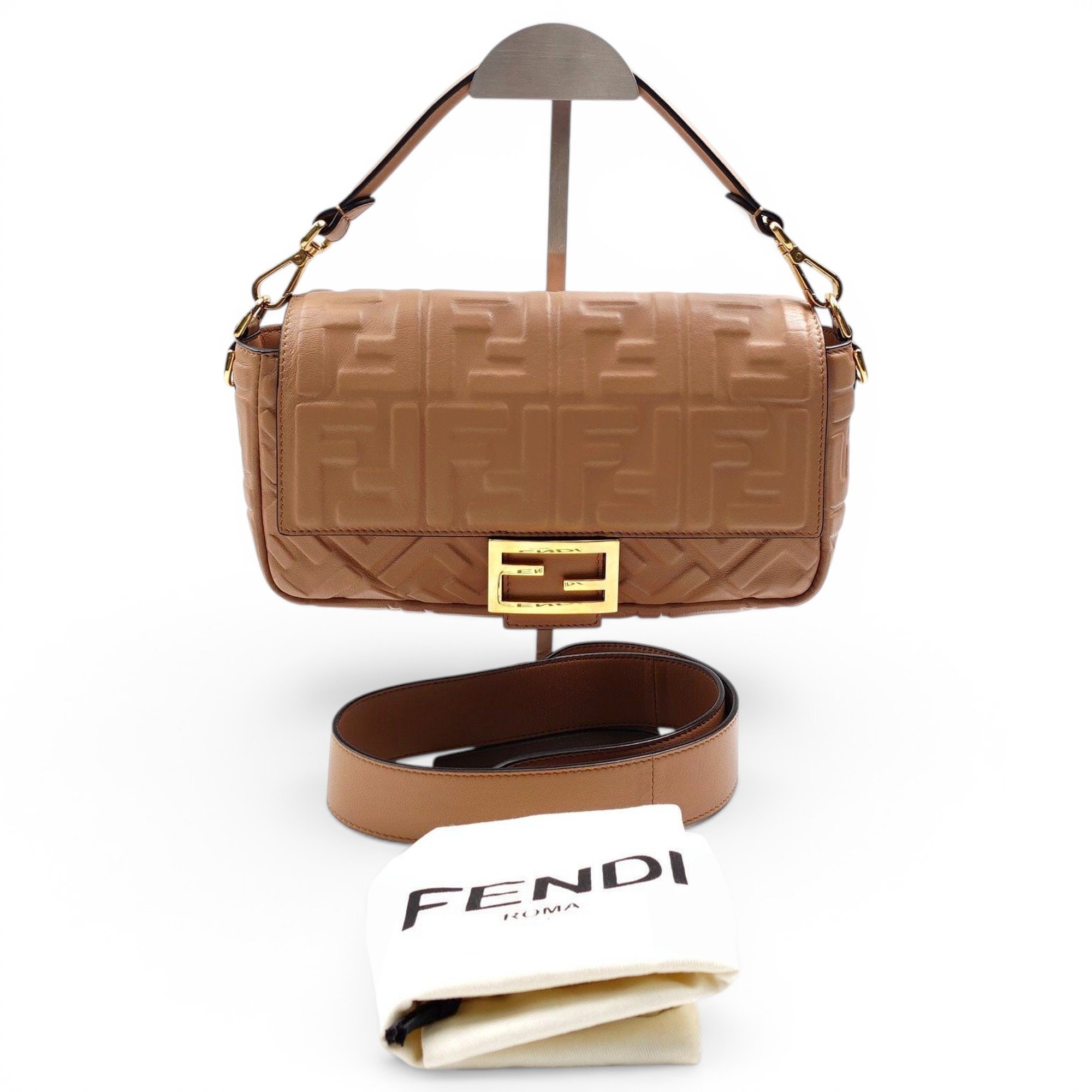 Baguette leather handbag