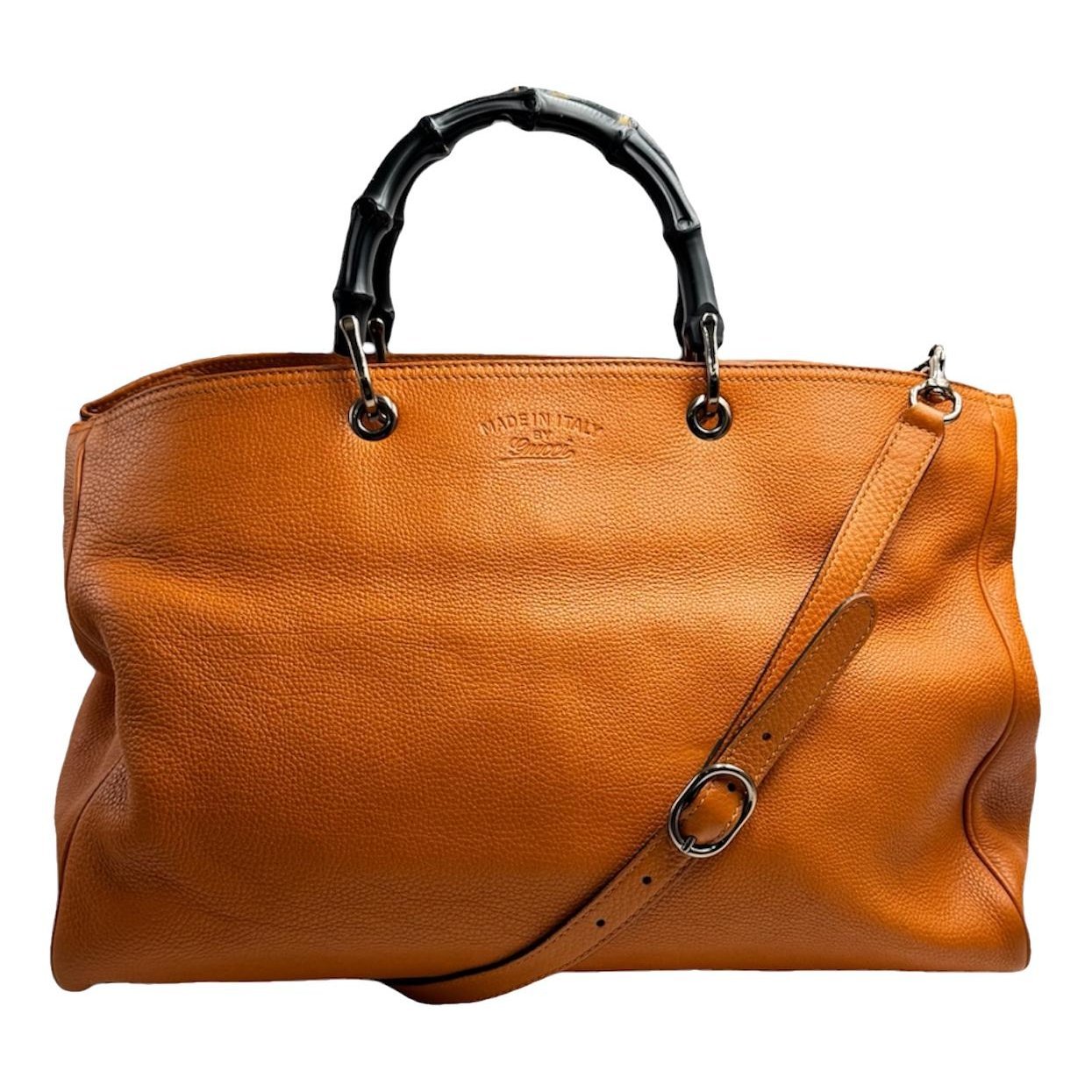 Bamboo Shopper leather crossbody bag