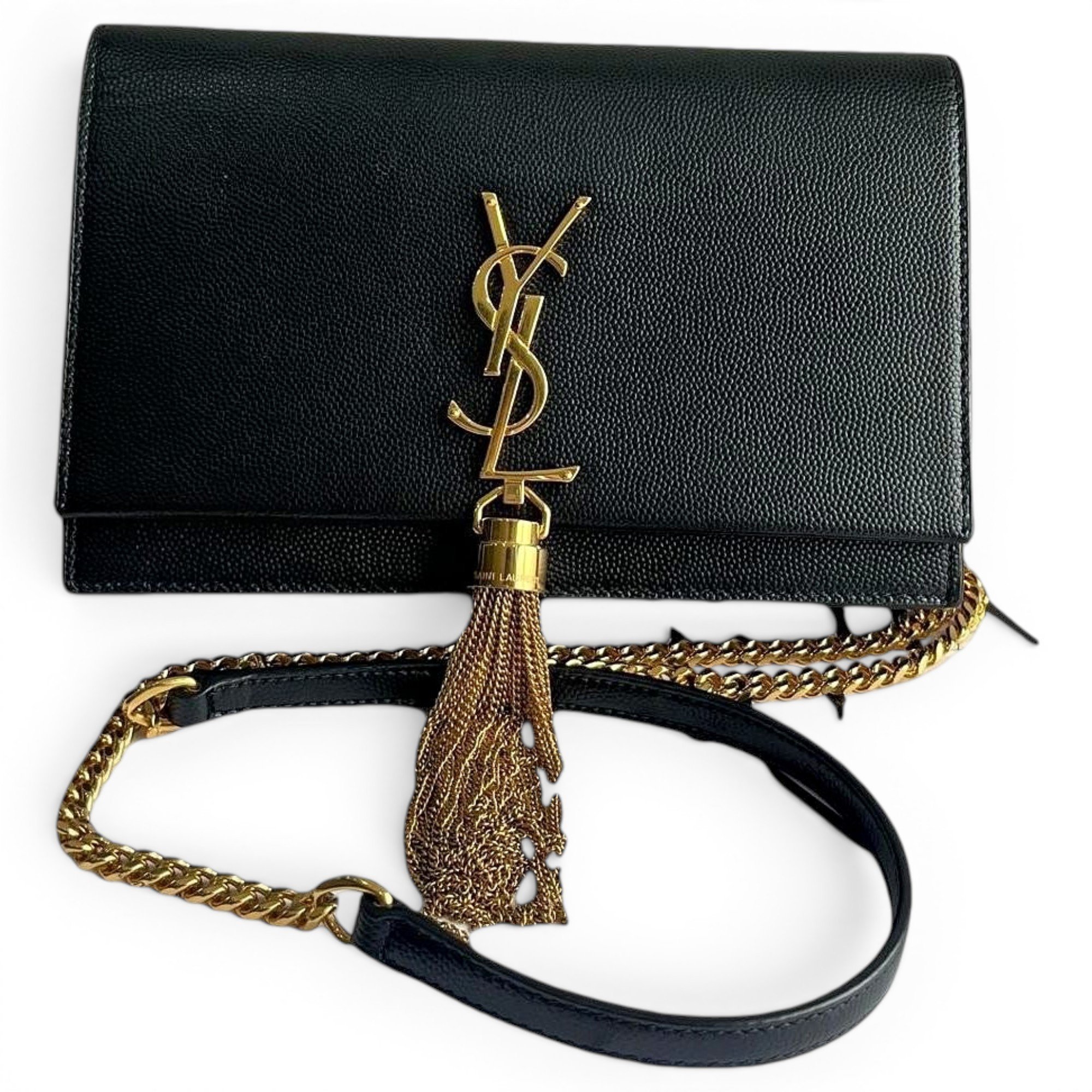 Pompom Kate leather handbag
