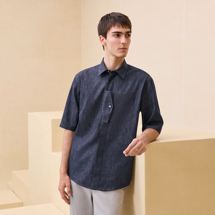 "Poche a cheval" sporty fit shirt