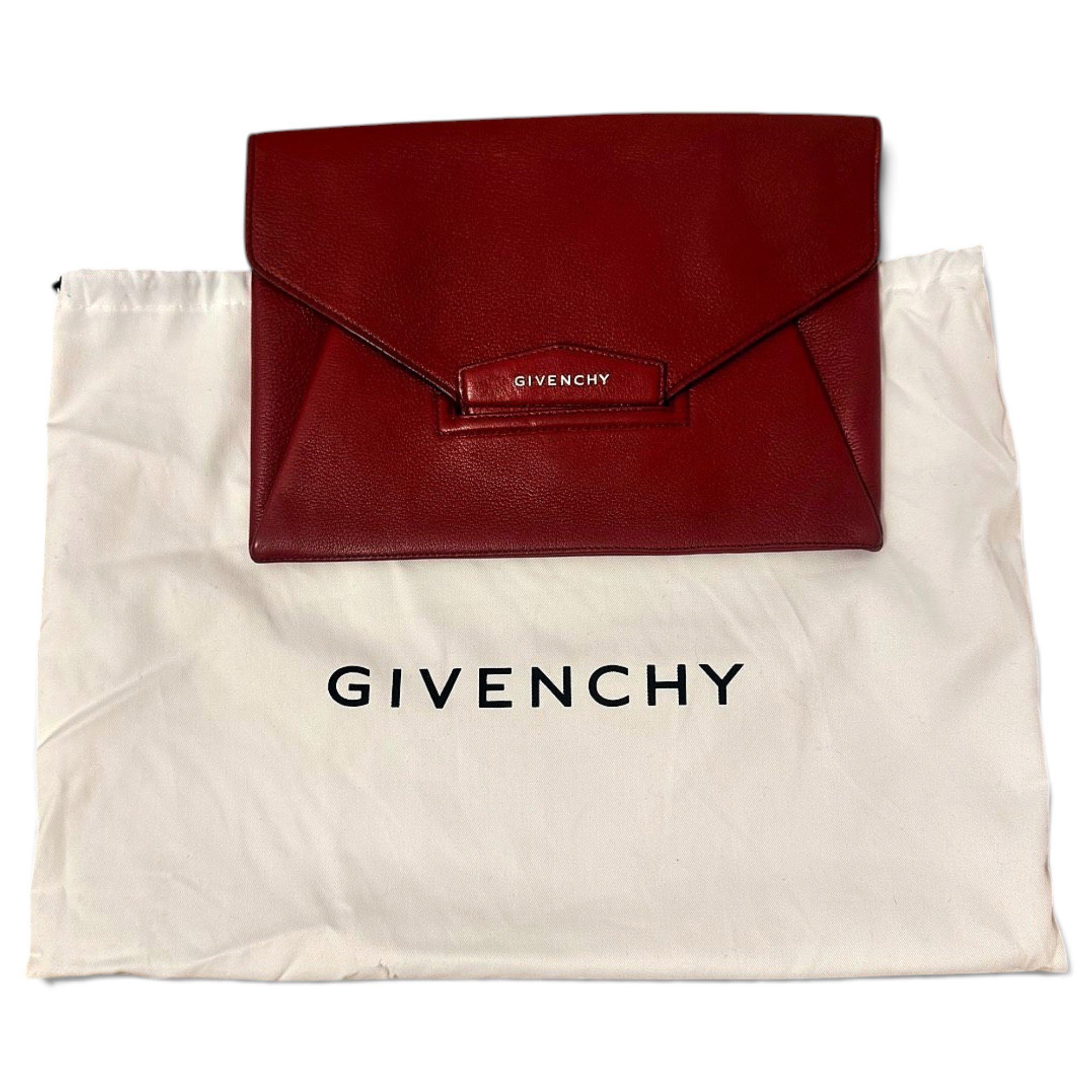 Pandora Box leather clutch bag