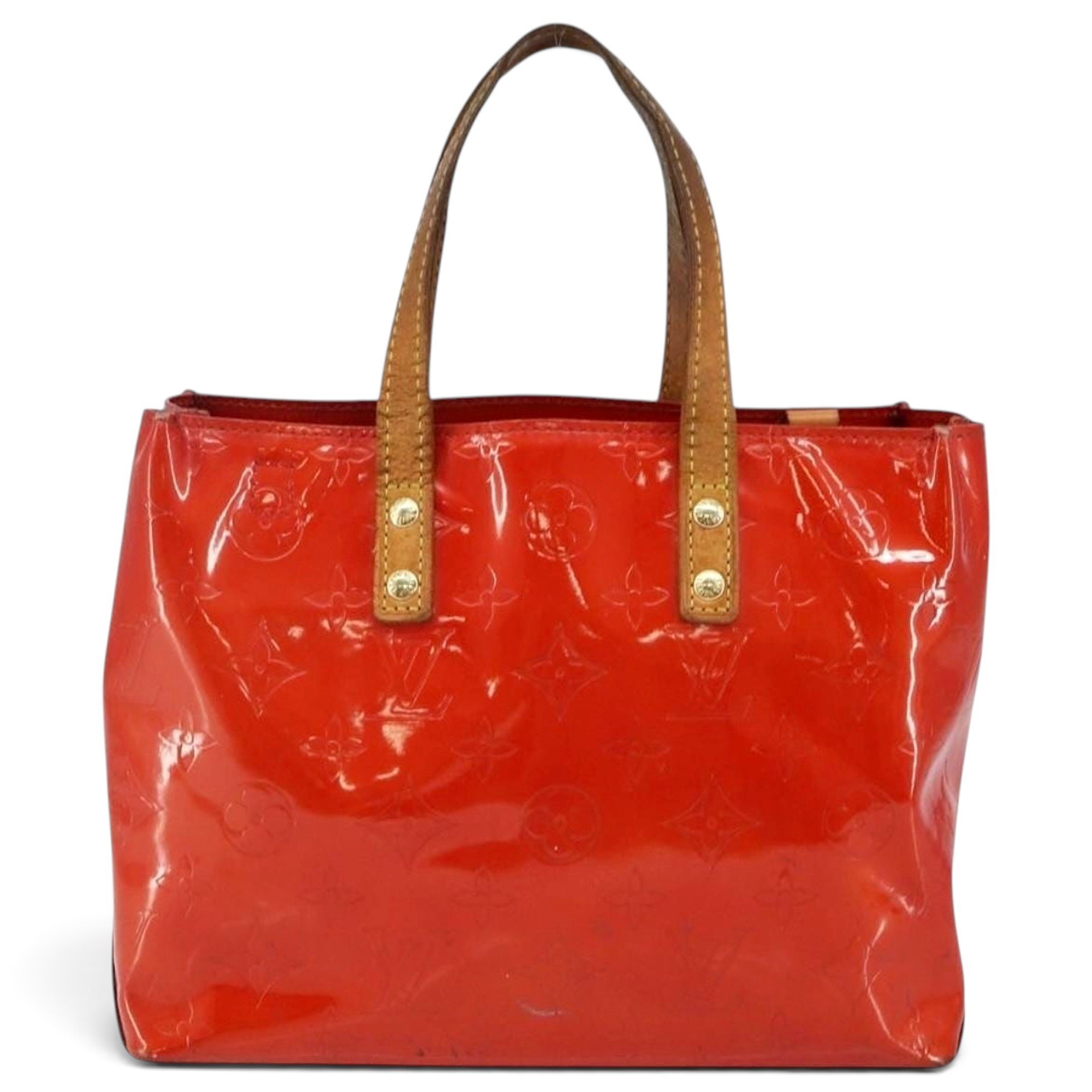 Reade patent leather handbag